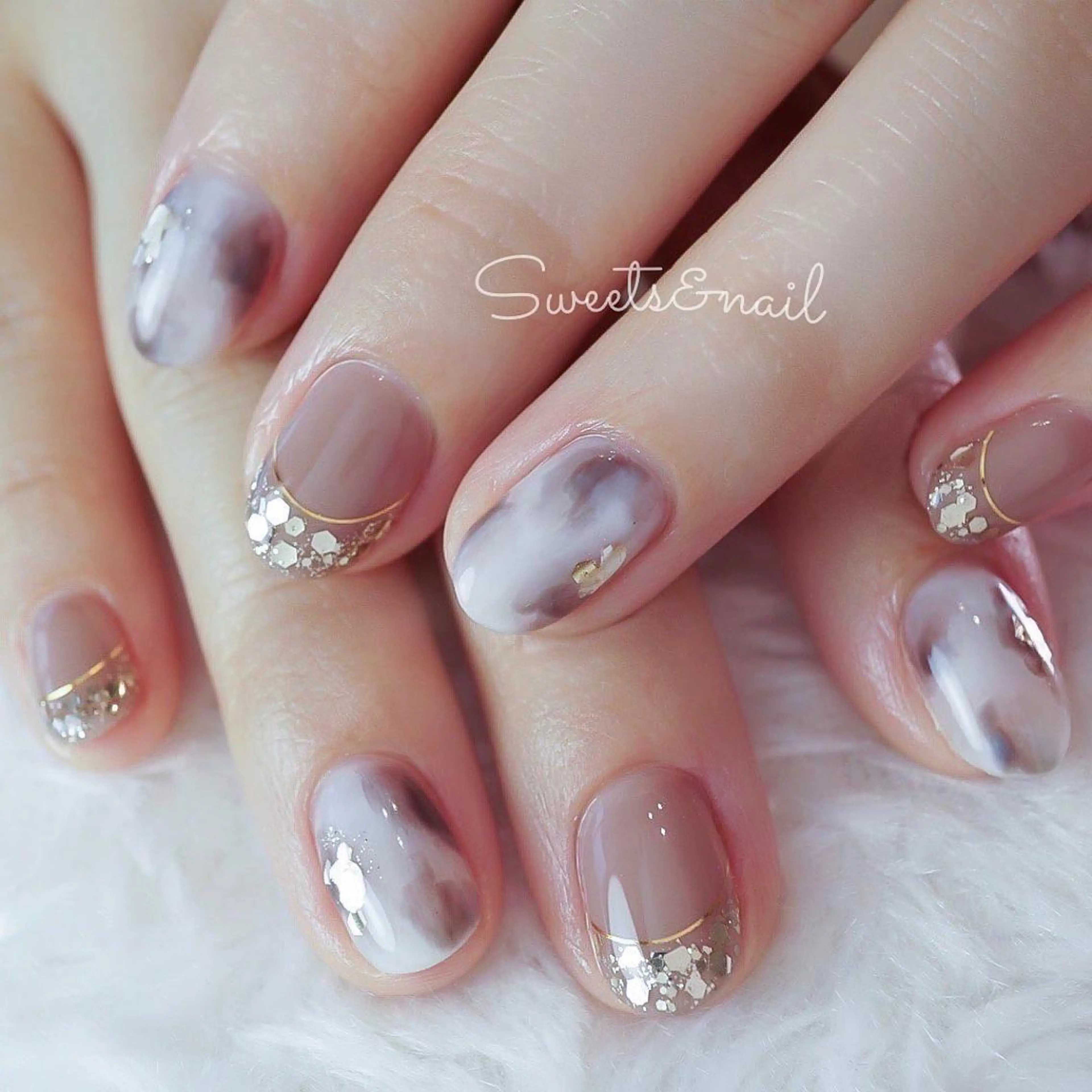 ネイル べっ甲ネイル Sweets＆ nail みなこのネイルデザイン