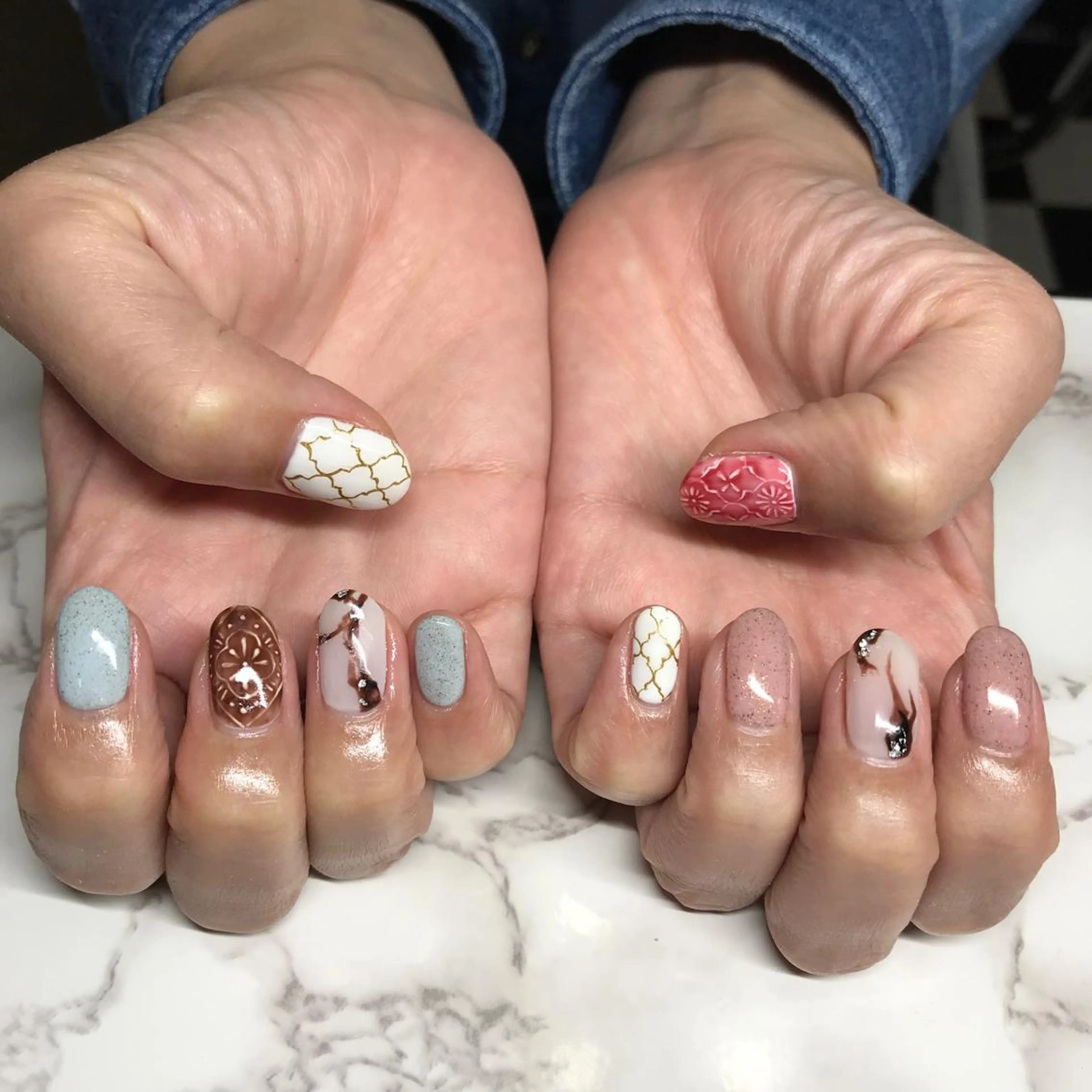 ネイル 持ち込み アスピーネイル asukaのネイルデザイン