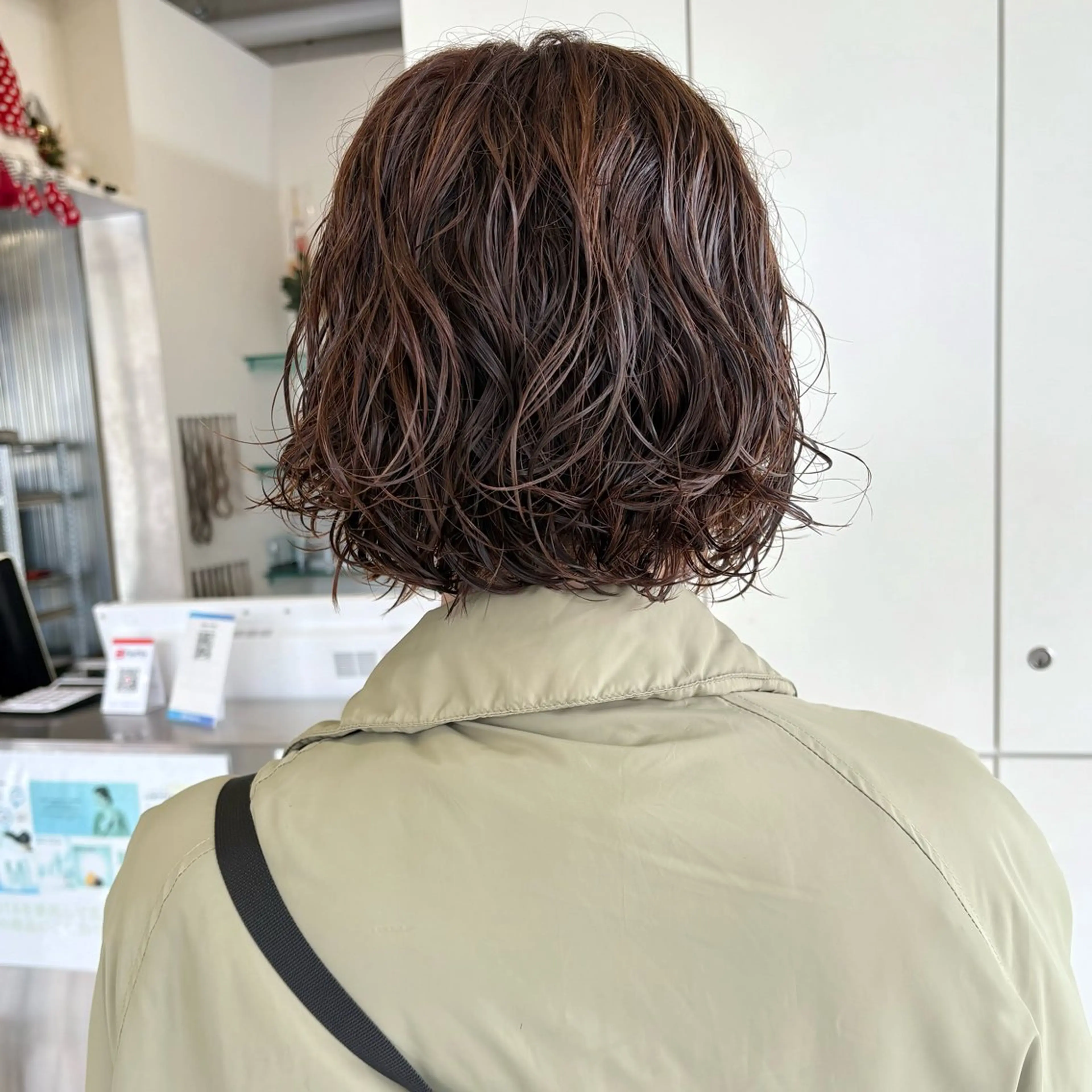 ショート パーマ ボブ ニュアンスパーマ カット パーマ YUKO/ 似合わせ韓国風パーマのヘアスタイル