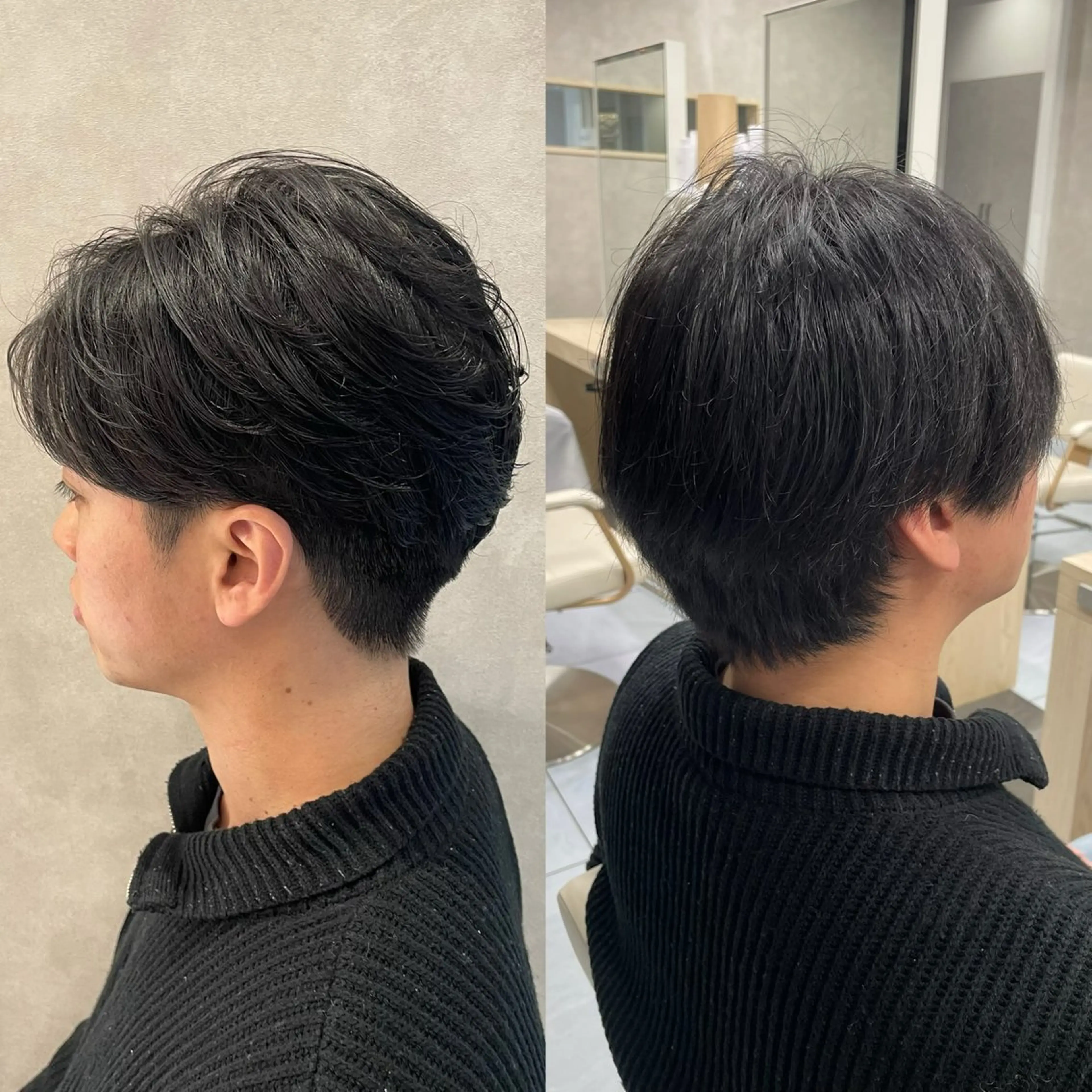 パーマ メンズ ダウンパーマ特化💎 ボブ・レイヤーりなのヘアスタイル