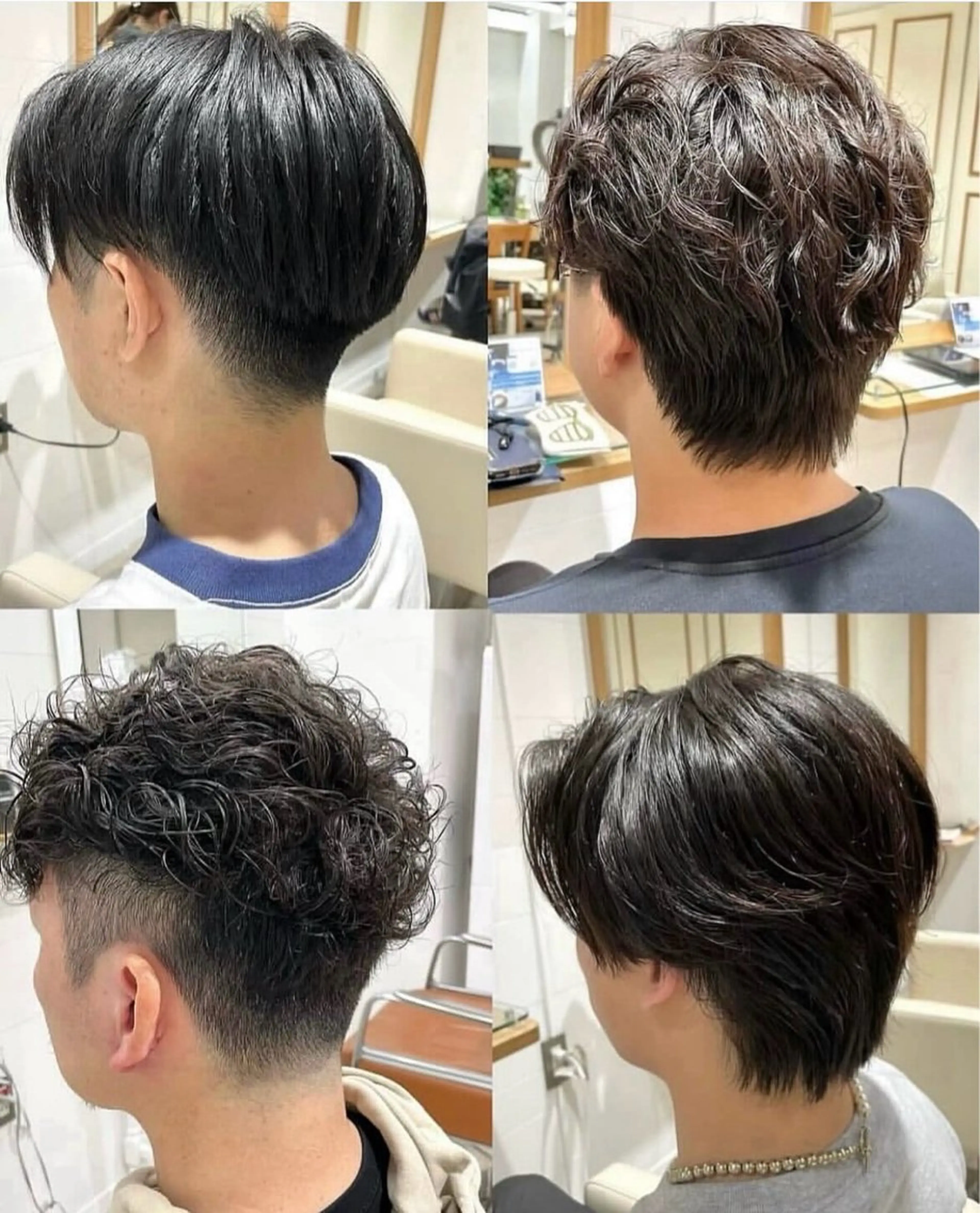 ショート パーマ メンズ カット パーマ 🐝メンズハイライト …Rioのヘアスタイル