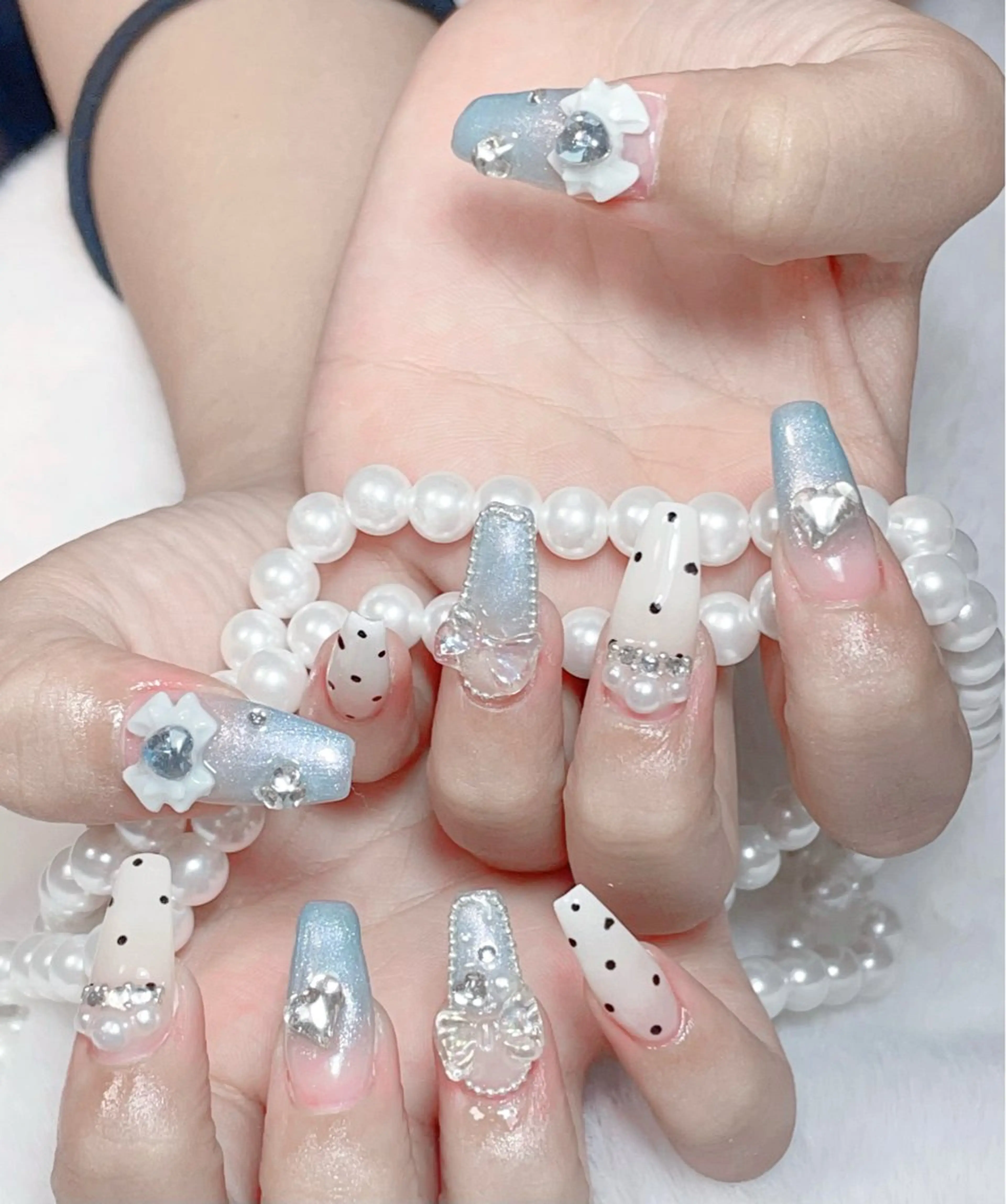 ネイル 持ち込み ハンドネイル B·U Nail大宮 長さだし専門店のネイルデザイン