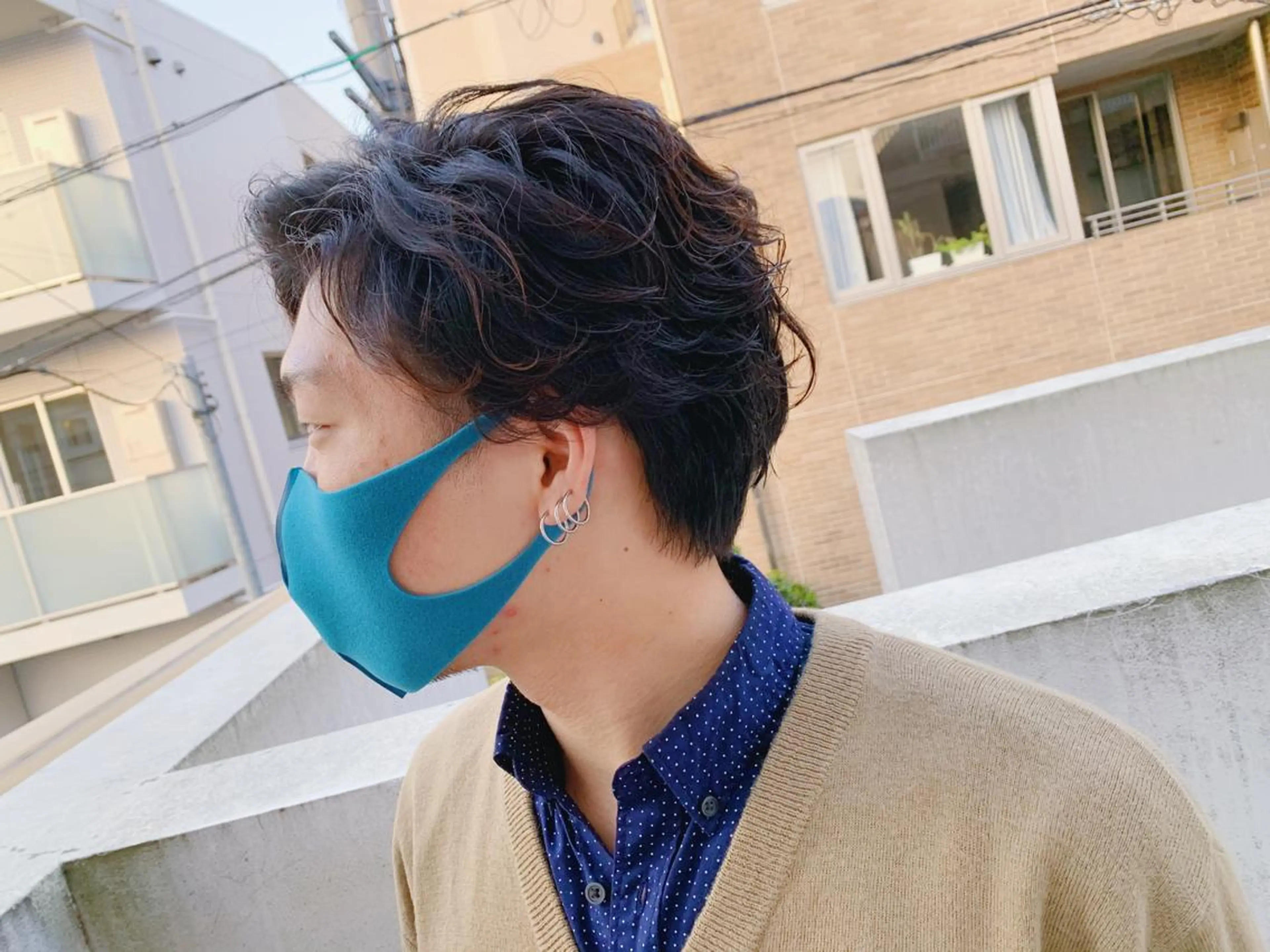 ショート パーマ メンズ カット パーマ トリートメント タカハシ ハヤトのヘアスタイル