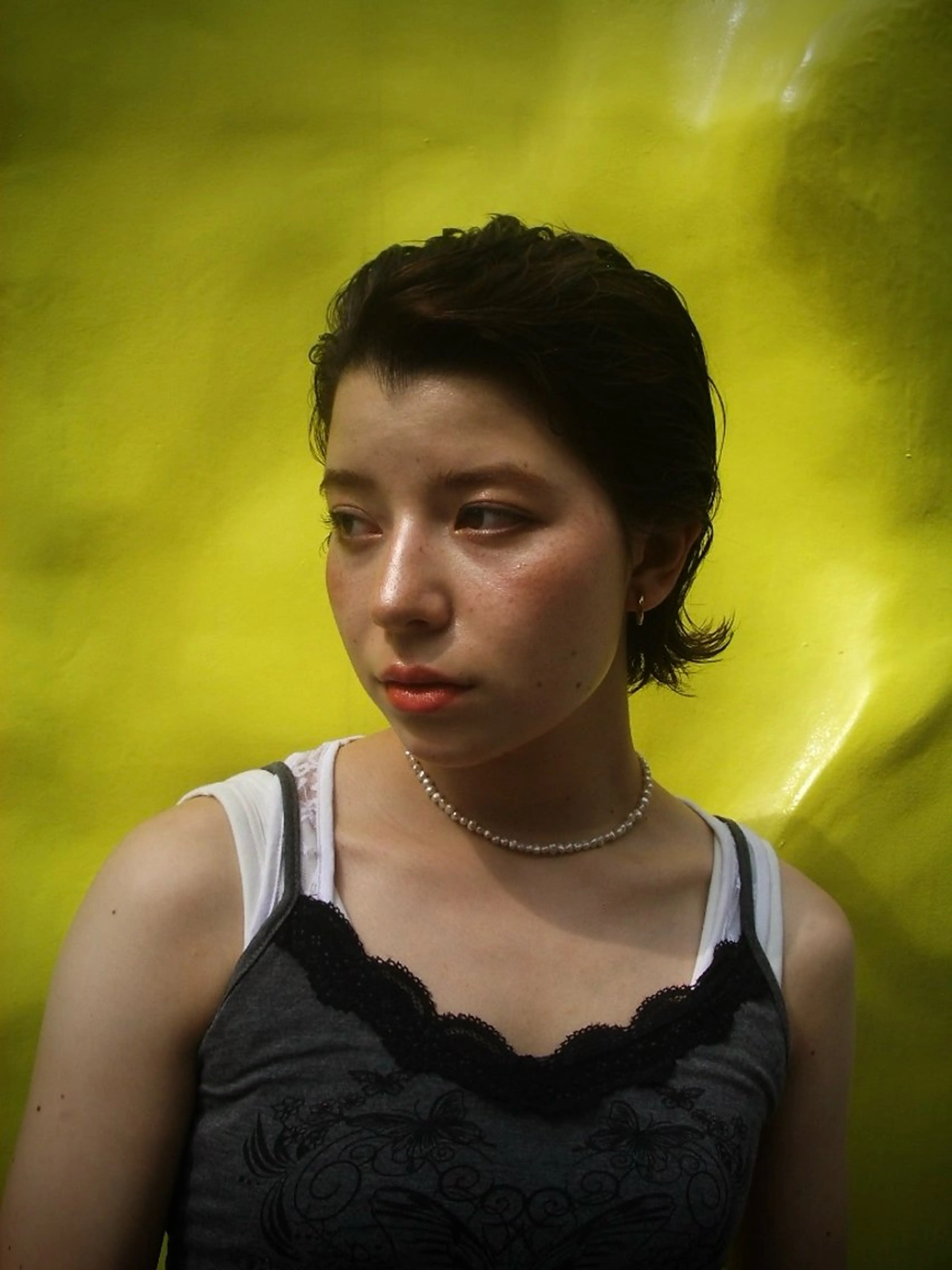 ショート カラー パーマ ヘアアレンジ marino マリノのヘアスタイル