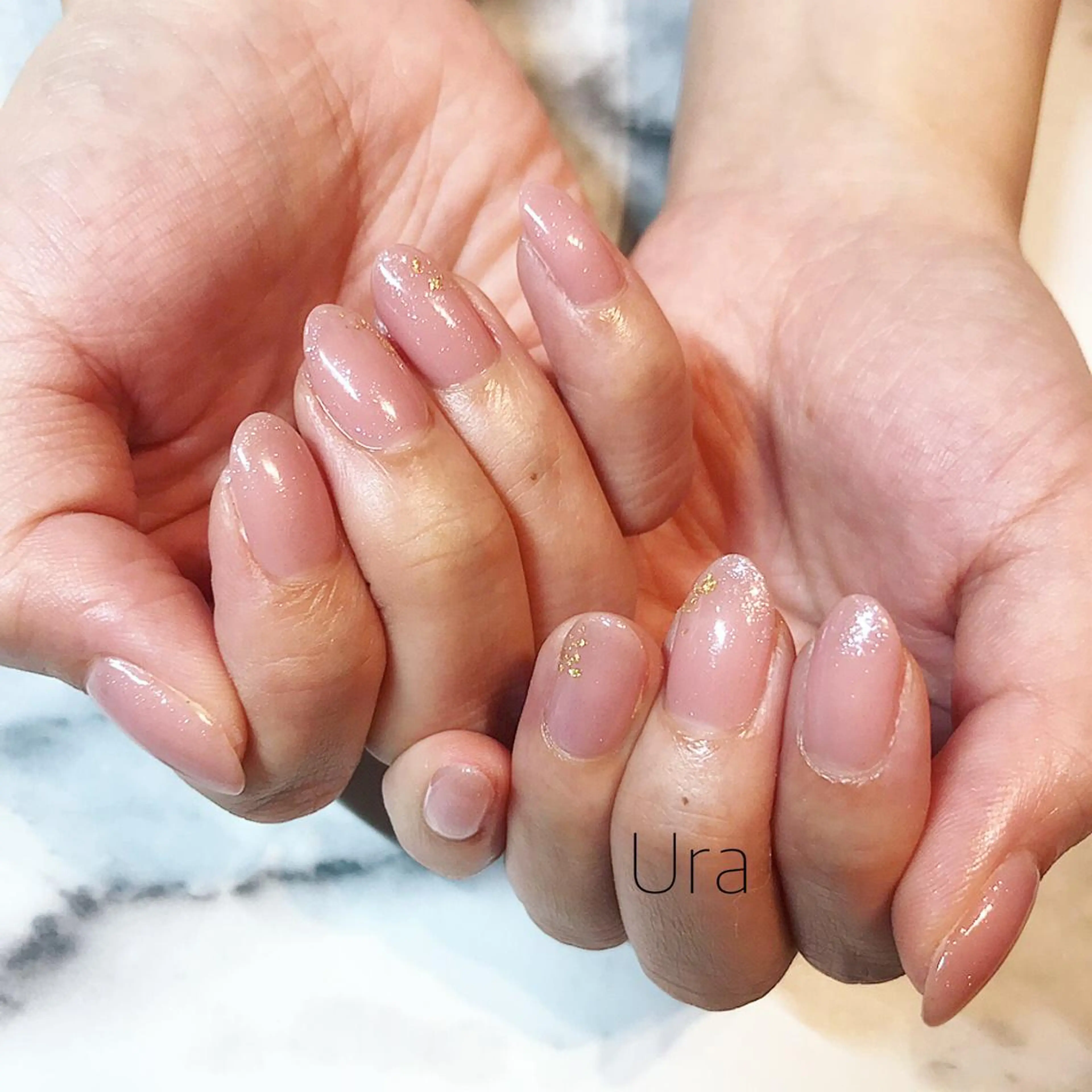 ネイル ラメ(グリッター) ワンカラーネイル UrakoNail 《nail》のネイルデザイン
