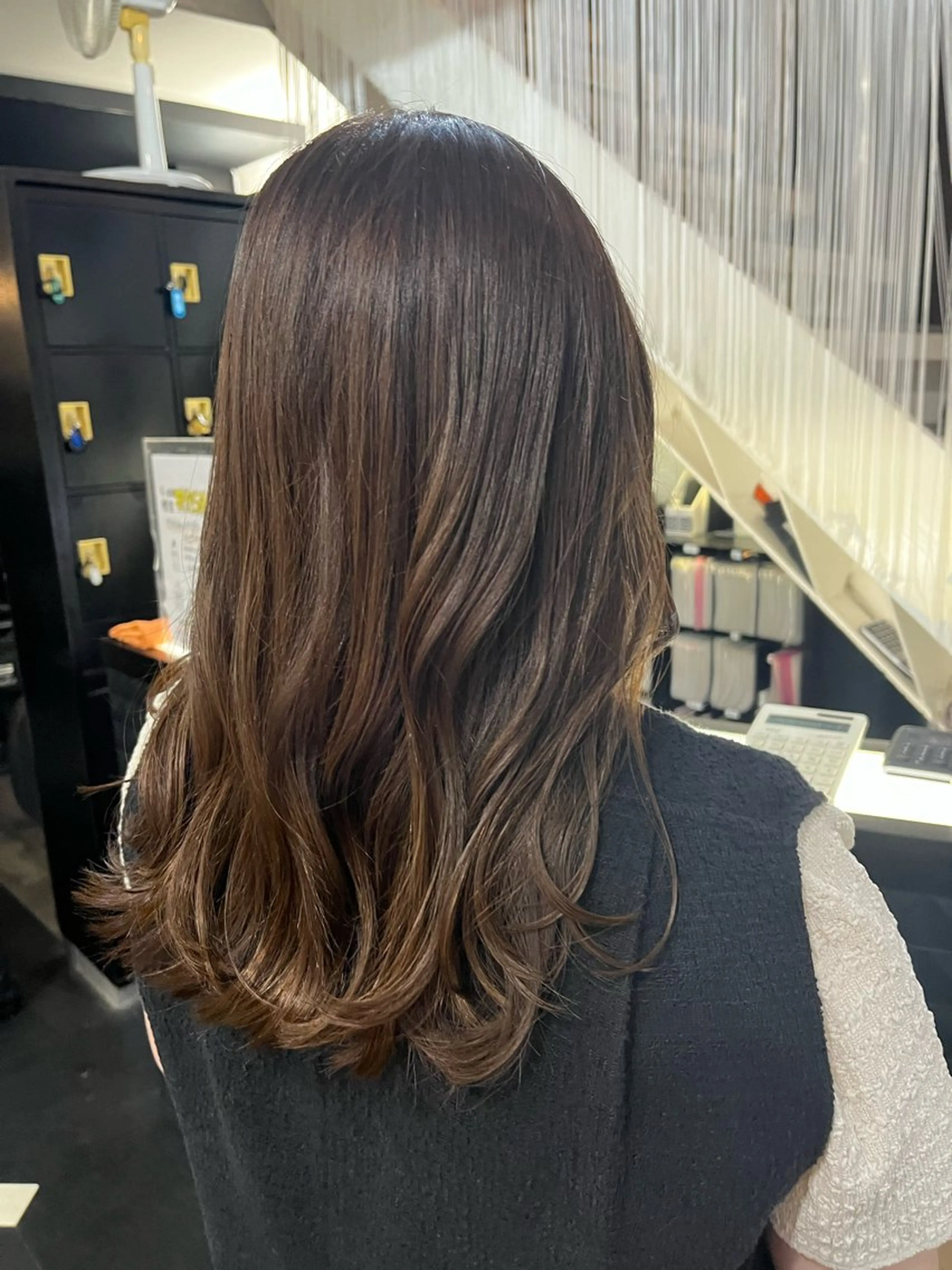 セミロング 髪質改善 韓国風ヘア yuki🌼 Hip's decoのヘアスタイル