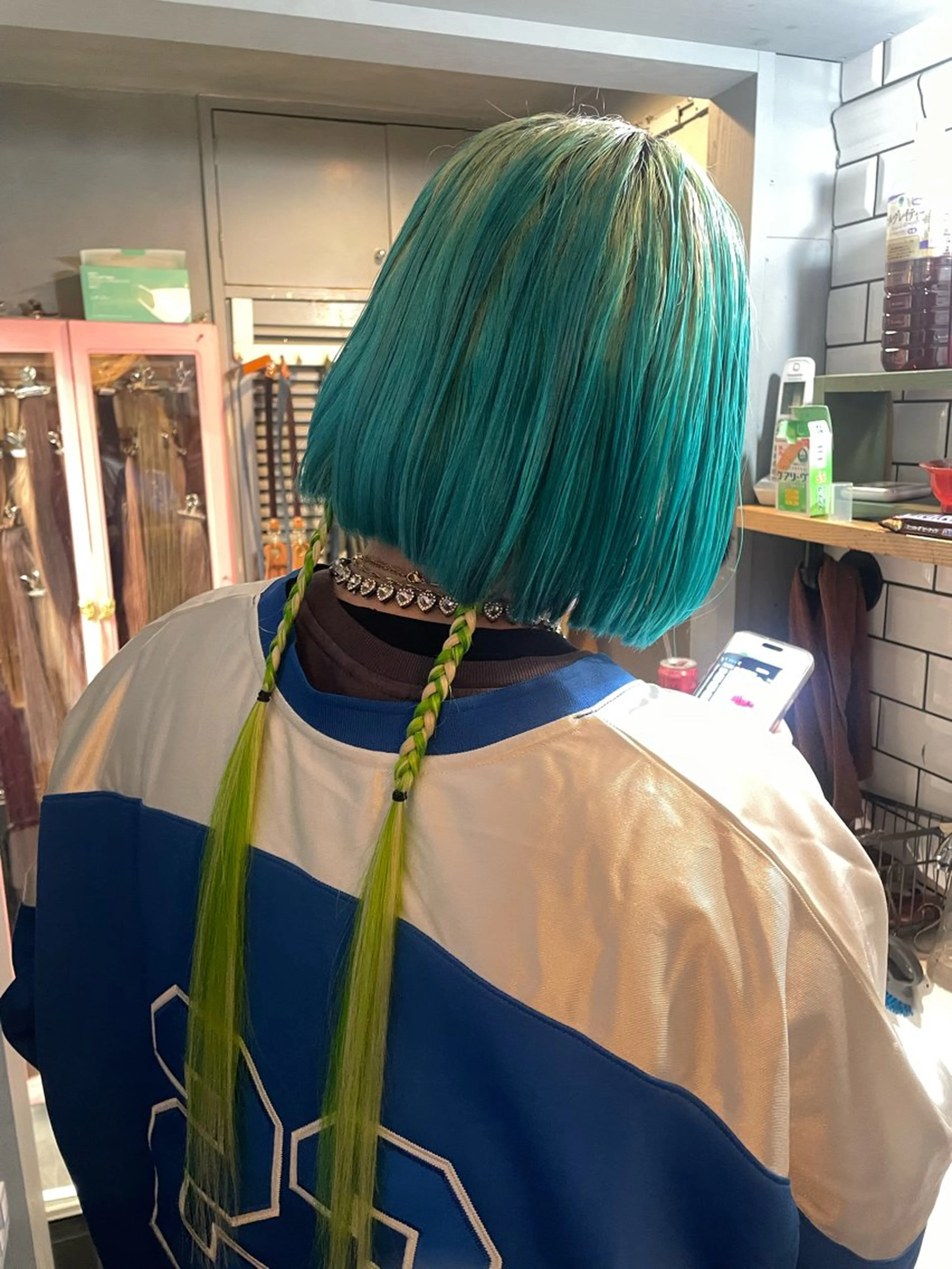 ロング ヘアアレンジ シールエクステ エクステ エクステ/コーンロウ KURUMI⛓️🔥のヘアスタイル