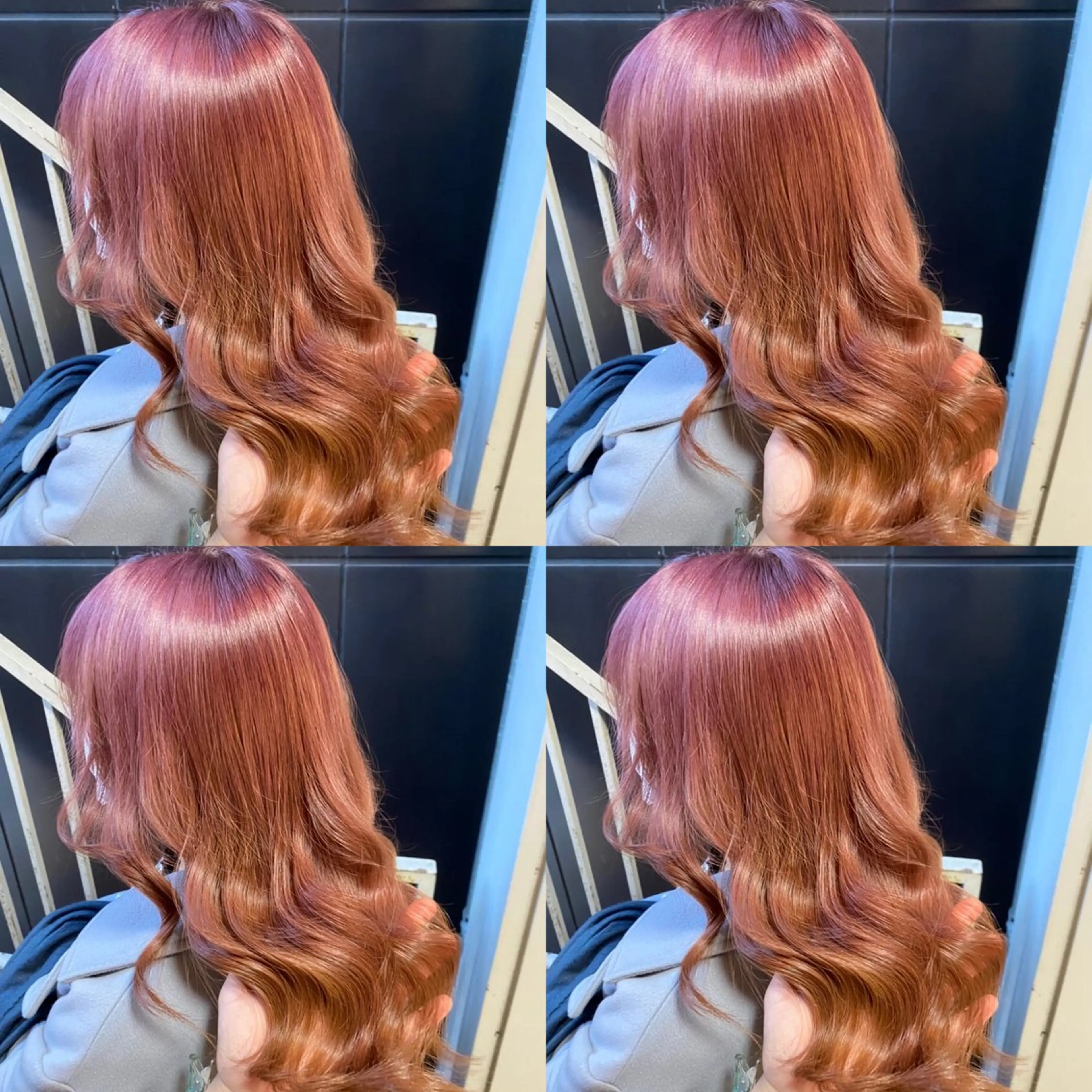 セミロング カラー ヘアアレンジ 💎韓国レイヤー ×エクステゆうま💎のヘアスタイル