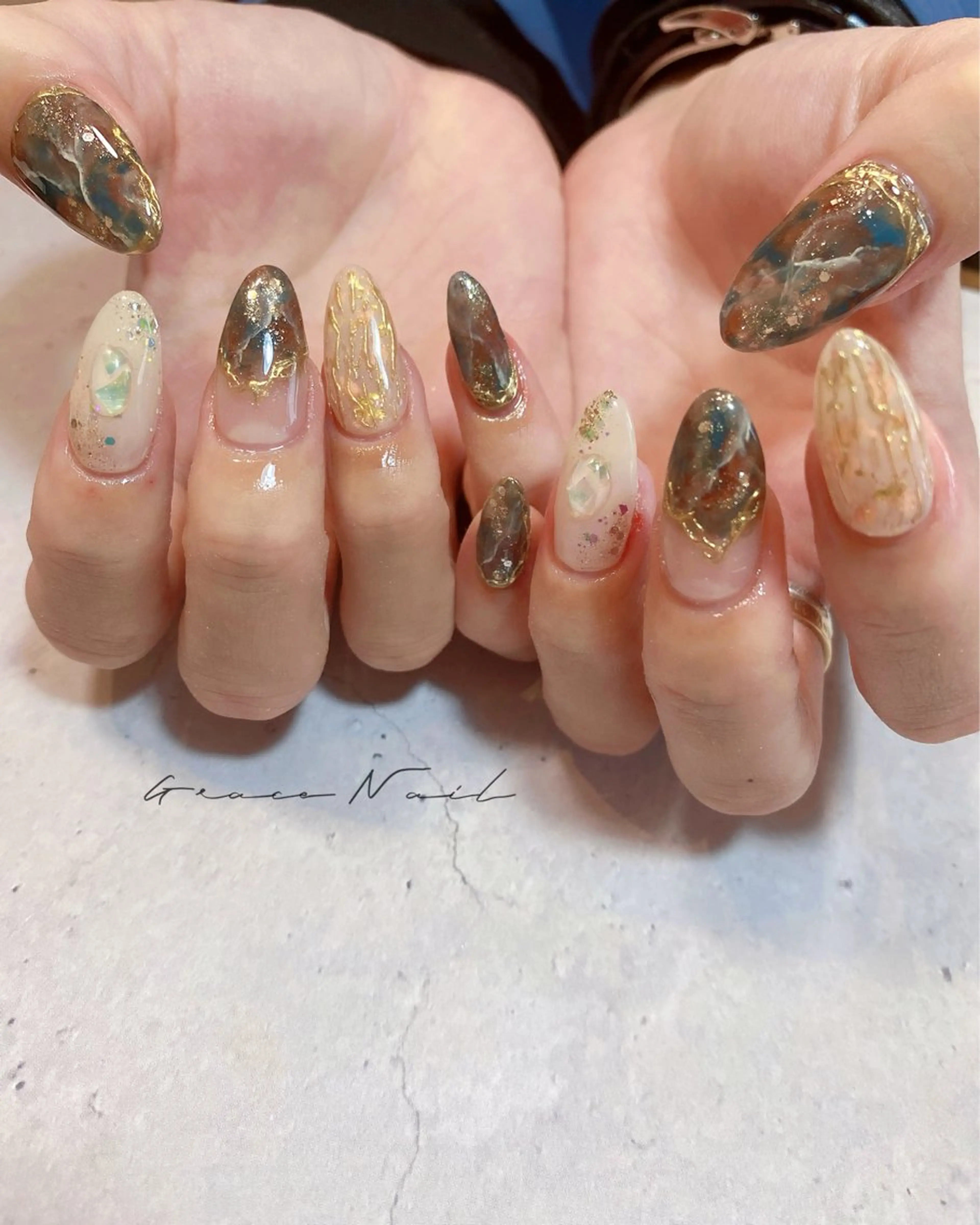 ネイル ハンドネイル ☆*｡Grace Nail｡*☆のネイルデザイン