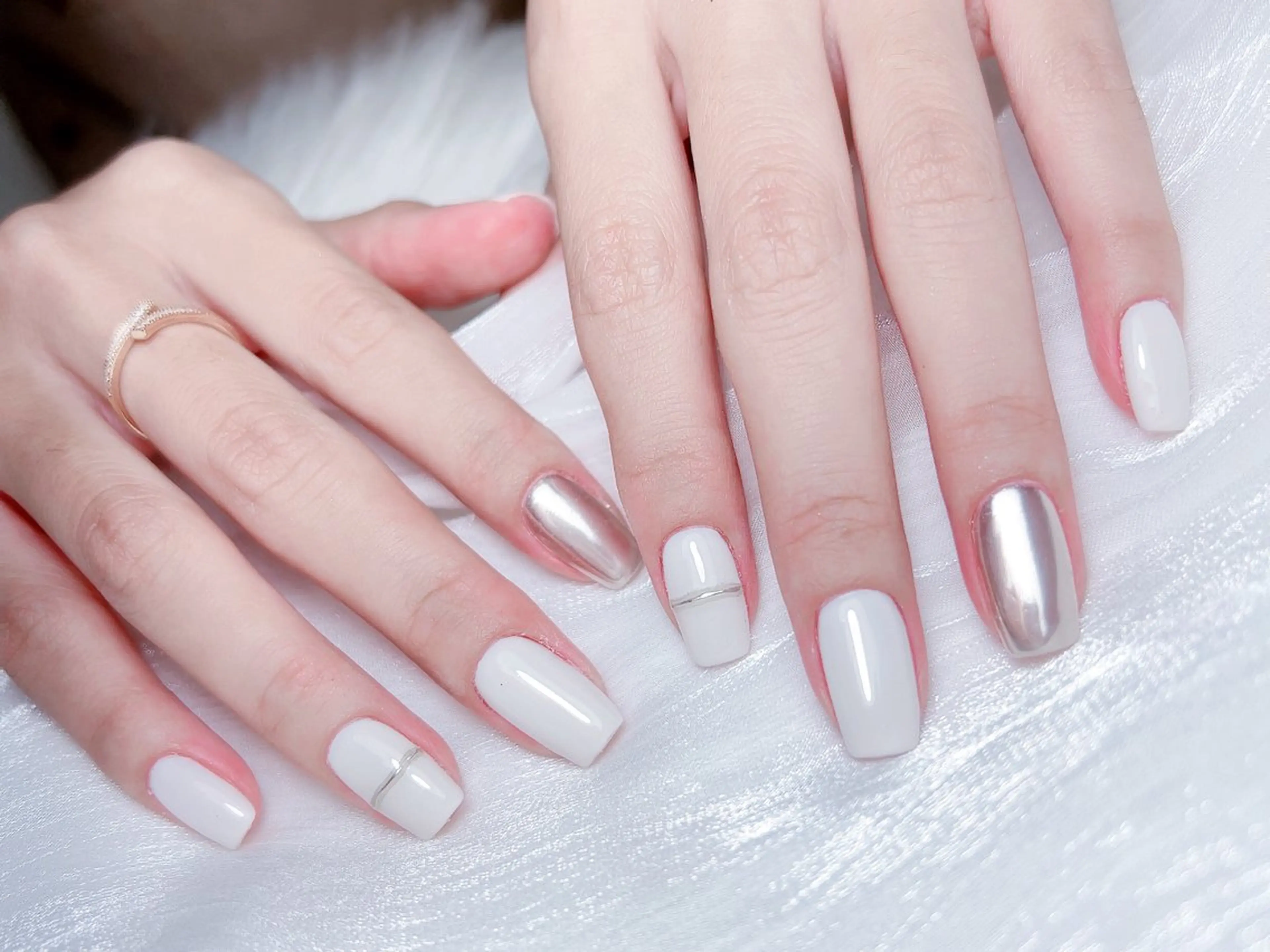 ネイル ハンドネイル M🌷nail 長さだし専門店のネイルデザイン