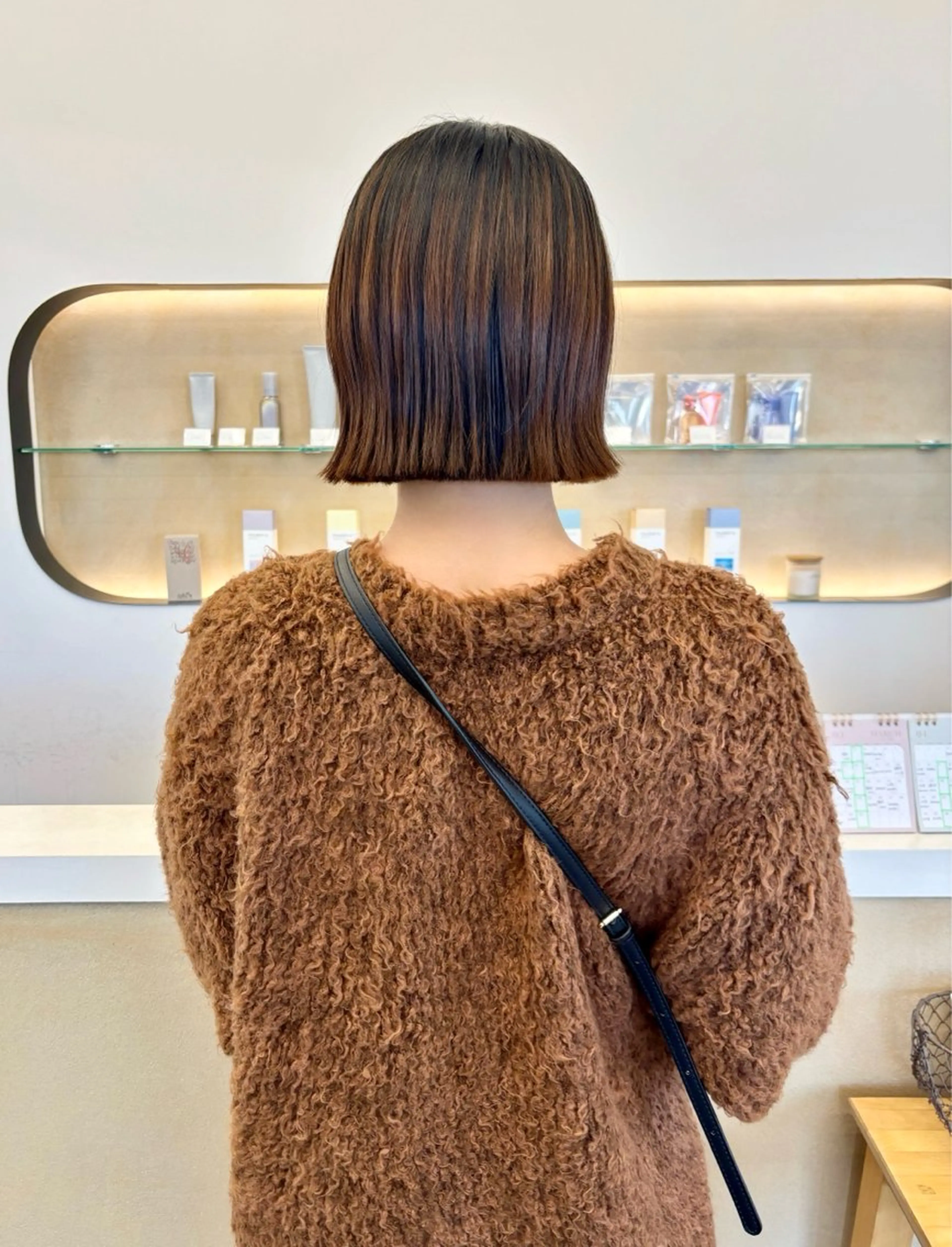 ショート 切りっぱなしボブ ボブ 蛭町 遥香のヘアスタイル