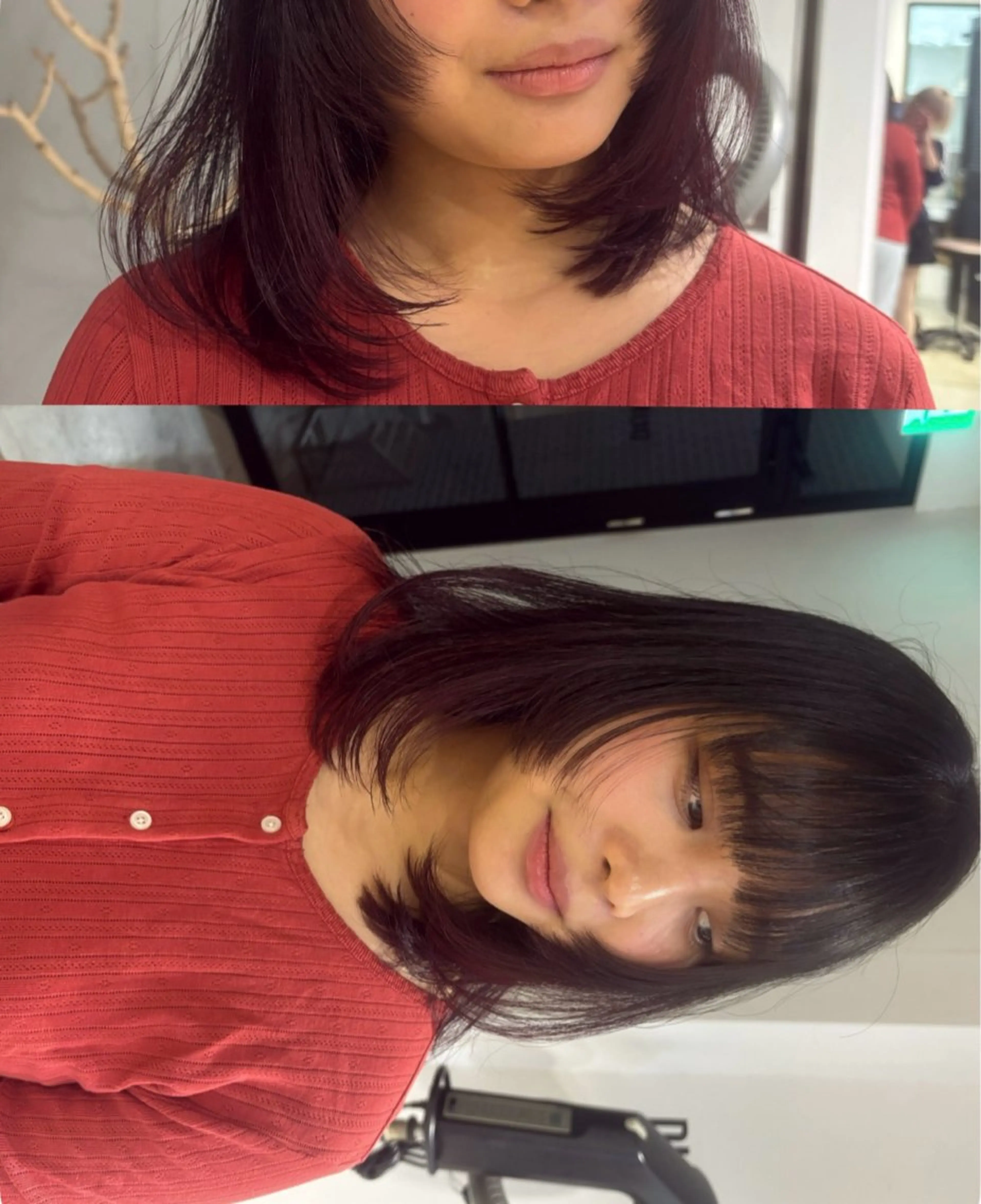 ミディアム カラー 艶カラー🎀メンズ カットasunaのヘアスタイル