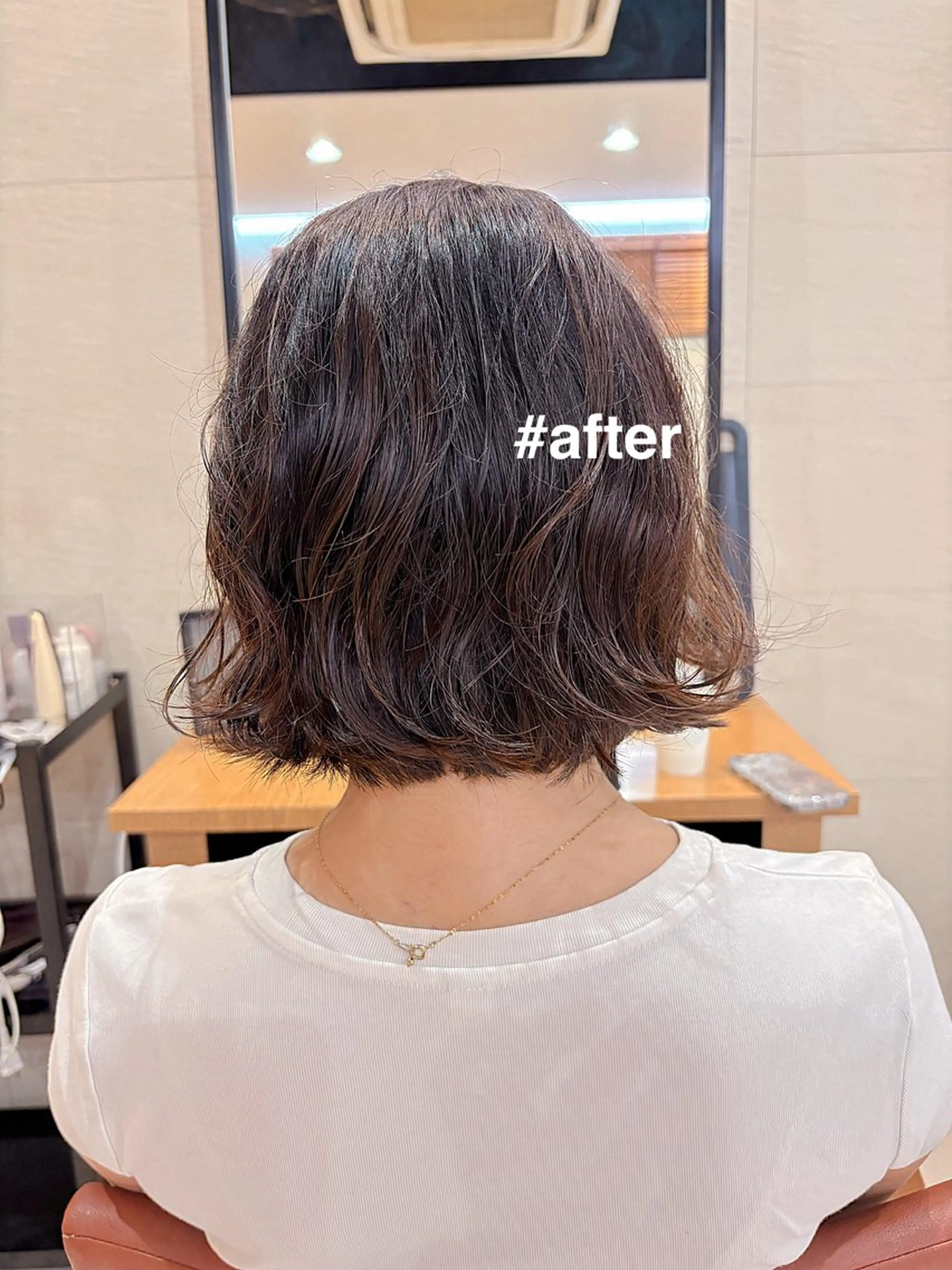 パーマ デジタルパーマ ニュアンスパーマ カット パーマ ボブ/ミディアム 親しみやすさ/さくらのヘアスタイル