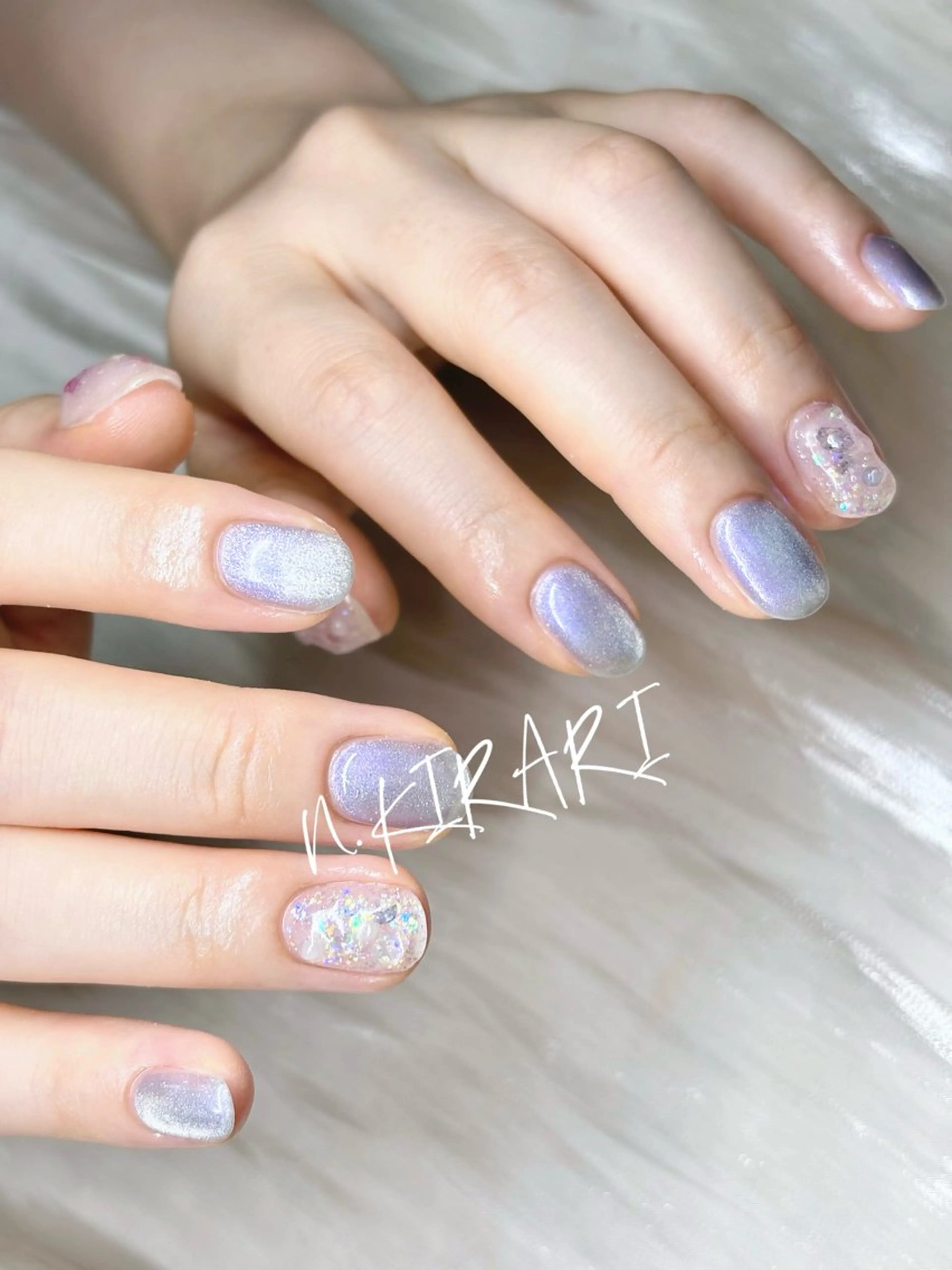 ネイル アートネイル ニュアンスネイル ETE LUNA NAILのネイルデザイン