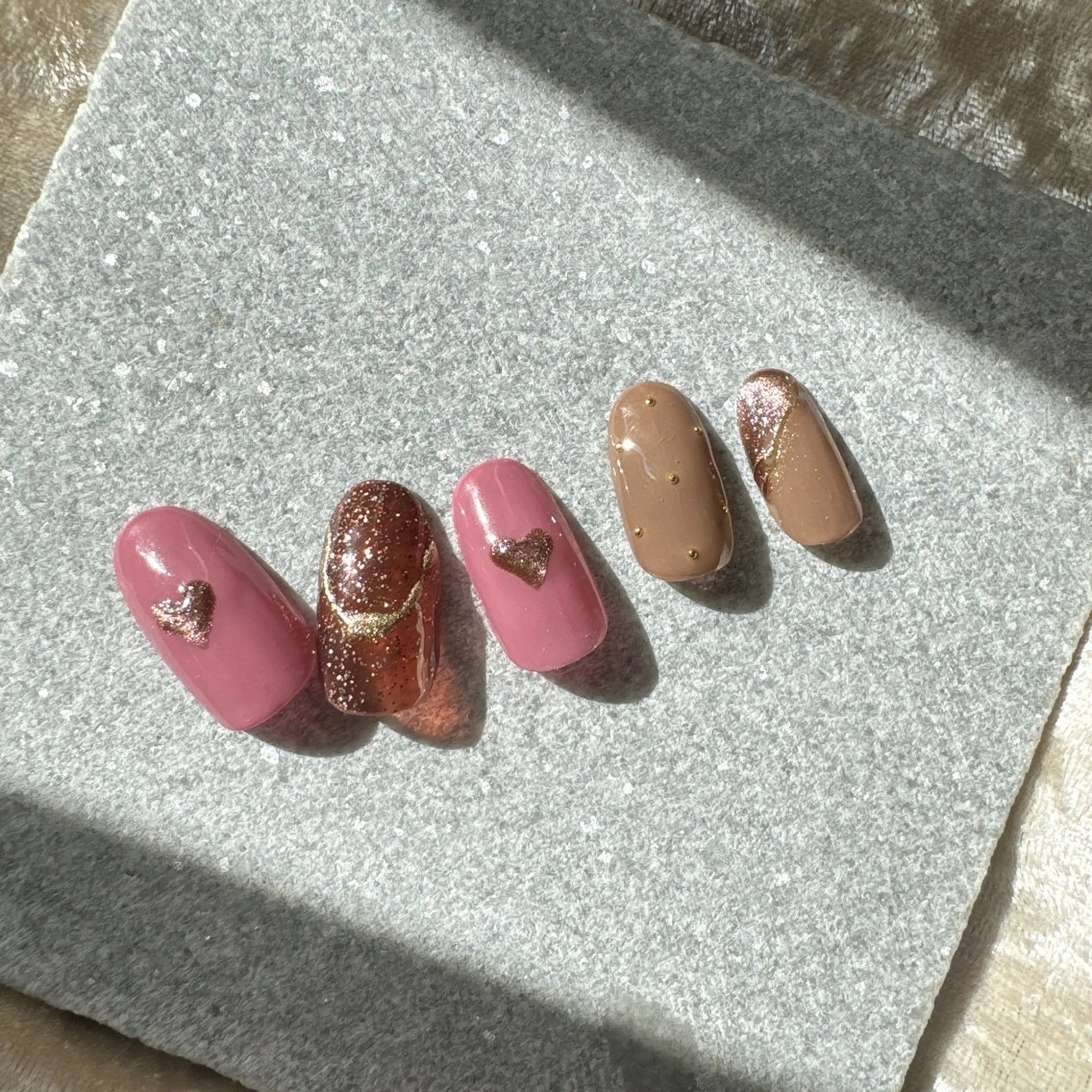 ネイル バレンタイン ハンドネイル N.plus NaiLのネイルデザイン