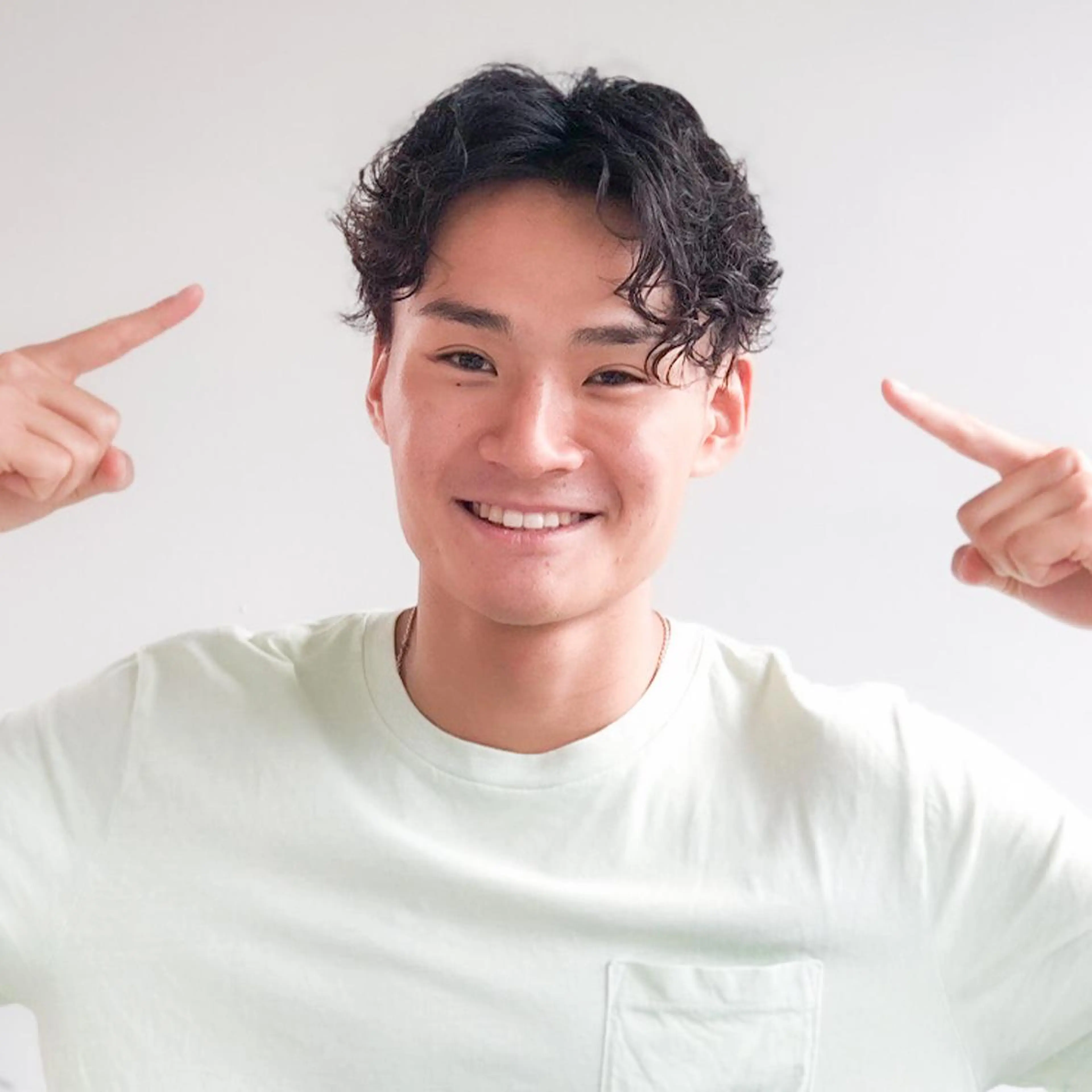 パーマ メンズ オールバック センターパート フェードカット カルマパーマ マッシュ ツイスパ/波巻き対応 メンズ特化　石川愛理のヘアスタイル