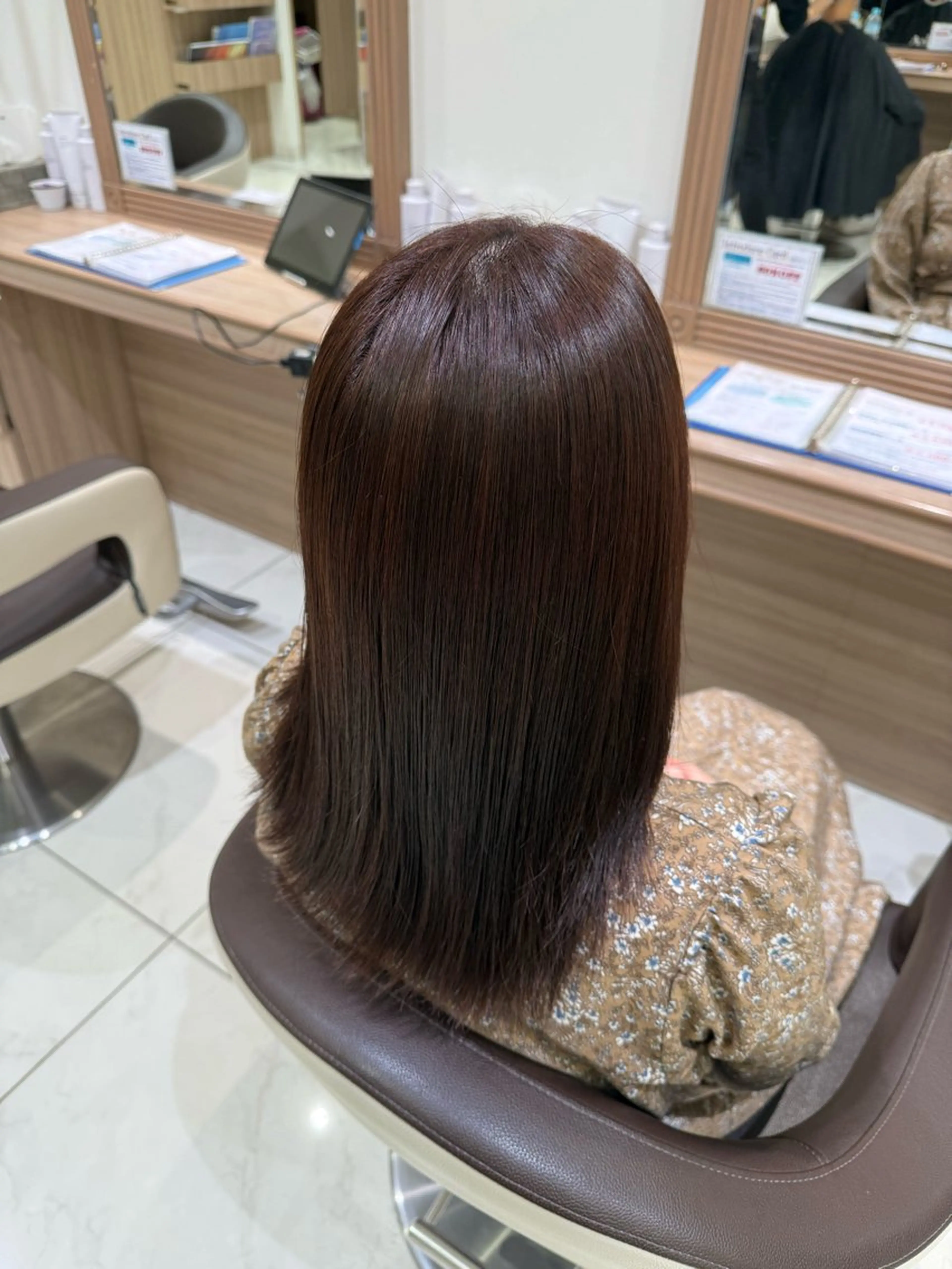 ミディアム ヘアカラー 山内 星愛🫧のヘアスタイル