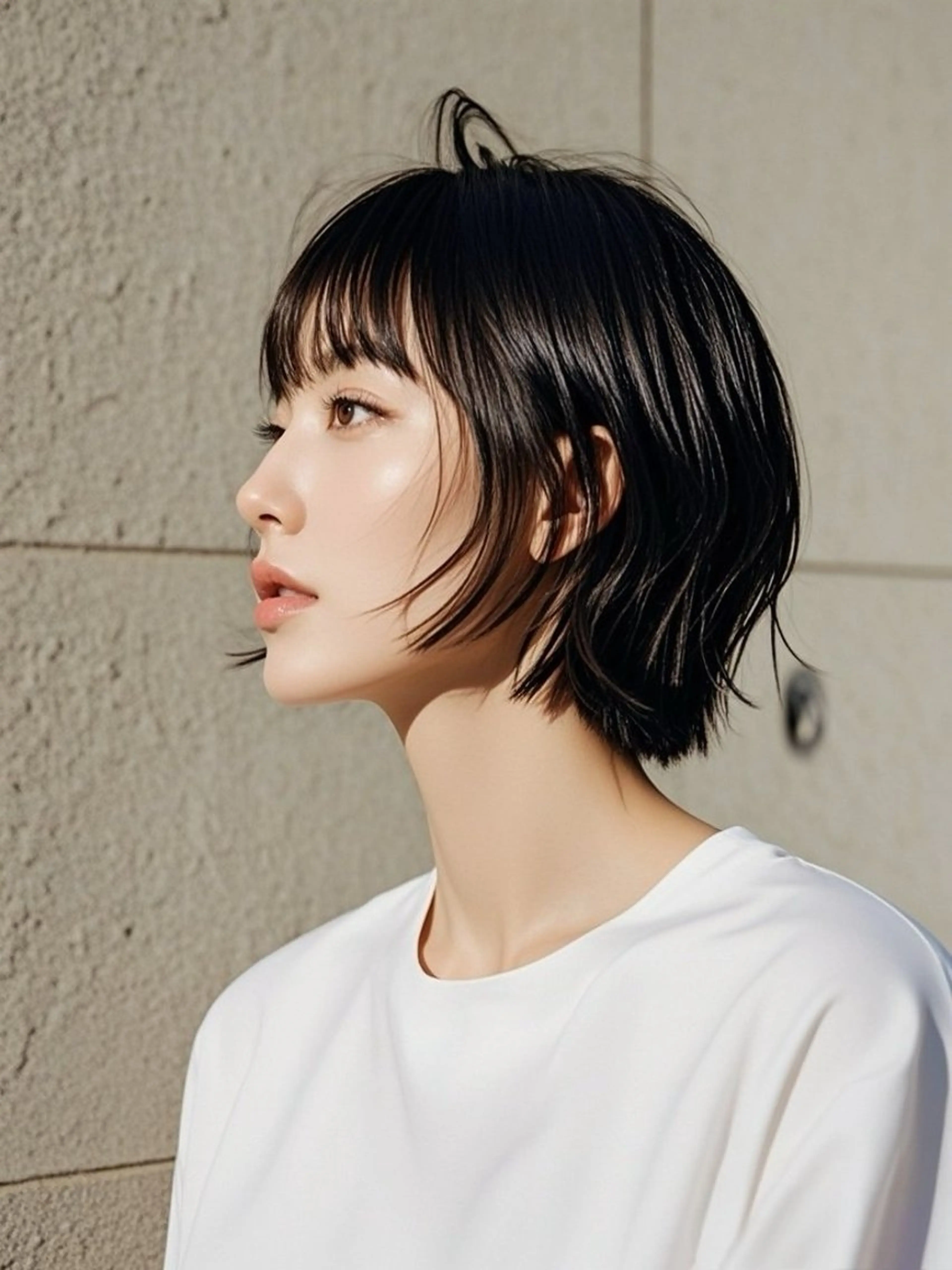 ショート ショートボブ アッシュ ボブ くびれヘア ハッシュカット ウルフカット 811 大阪梅田 ウルフのヘアスタイル