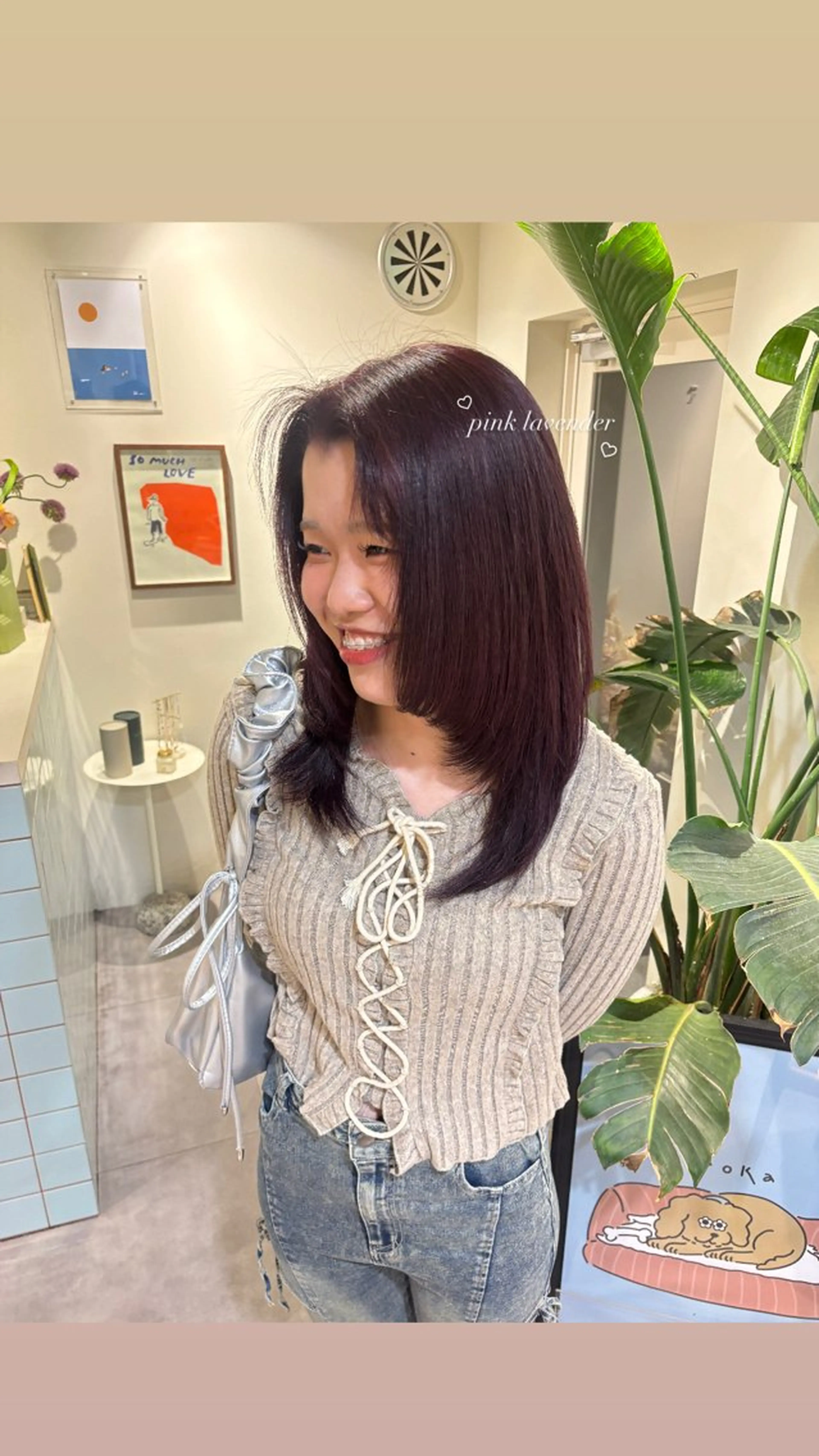ミディアム ヘアカラー トリートメント roka ʜᴀʀᴜᴋᴀのヘアスタイル