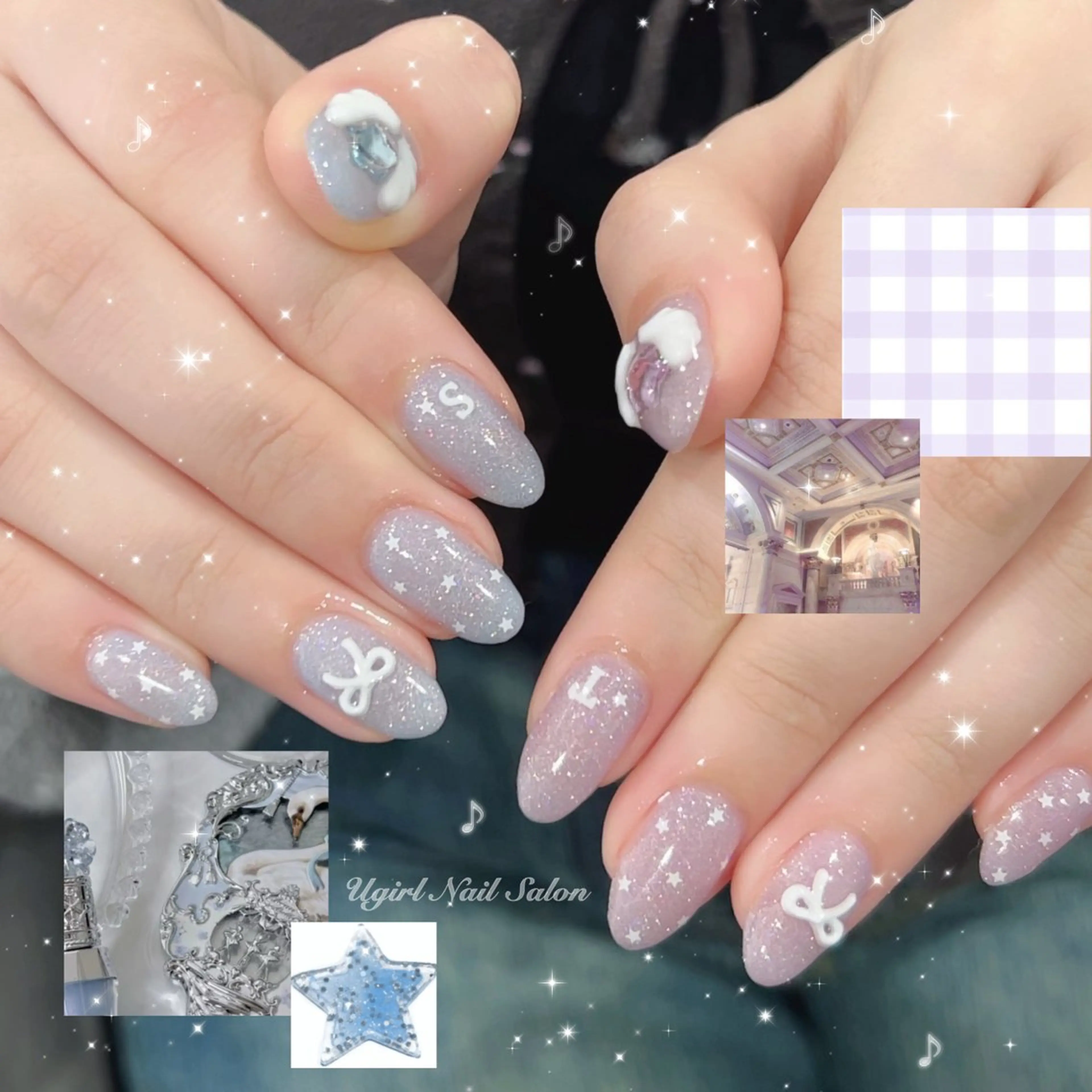 ネイル ハンドネイル 🪄mimi🎀 Midori🪽のネイルデザイン