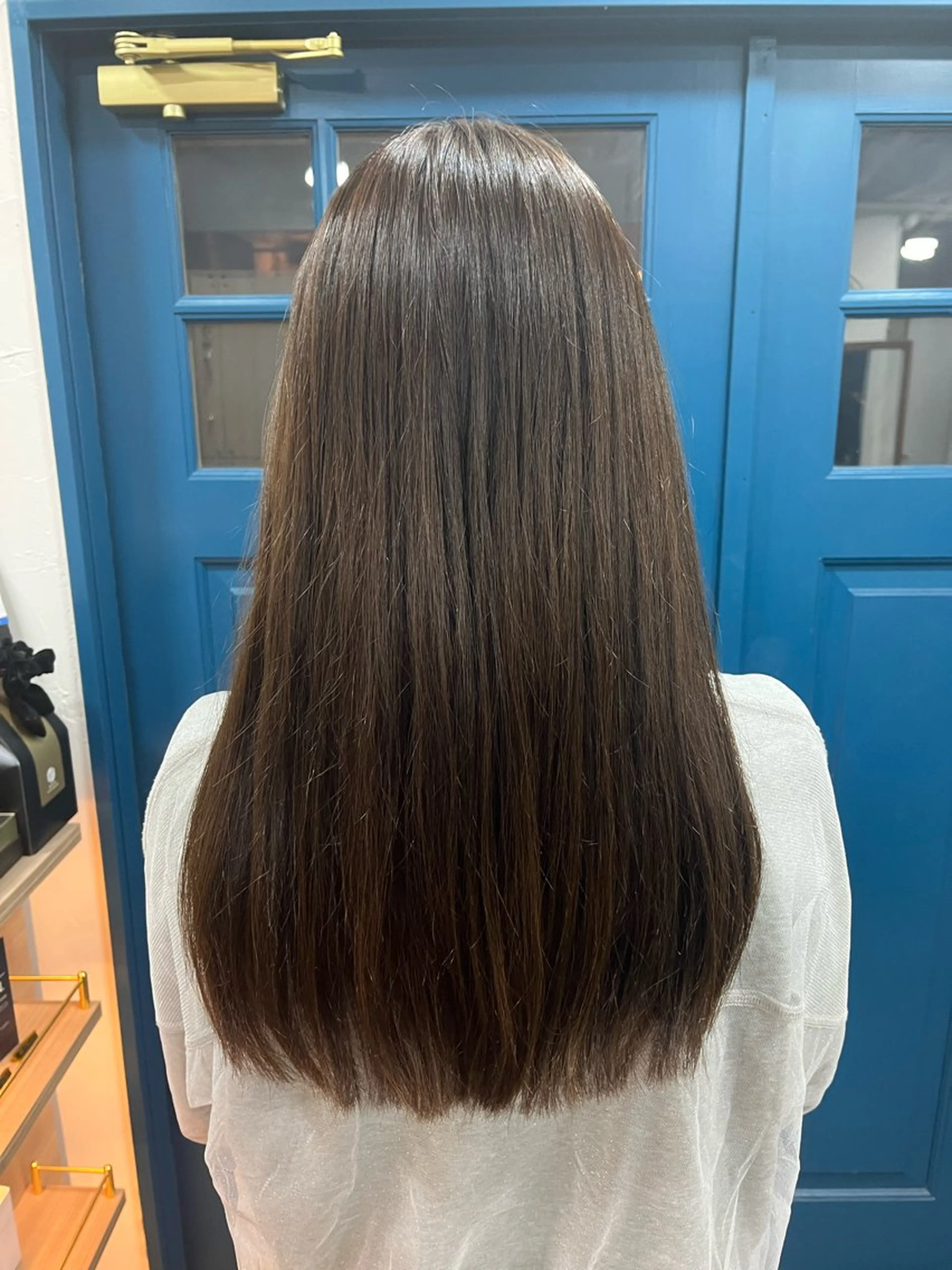 ロング ヘアカラー 縮毛矯正⚡️カラー いいじまのヘアスタイル