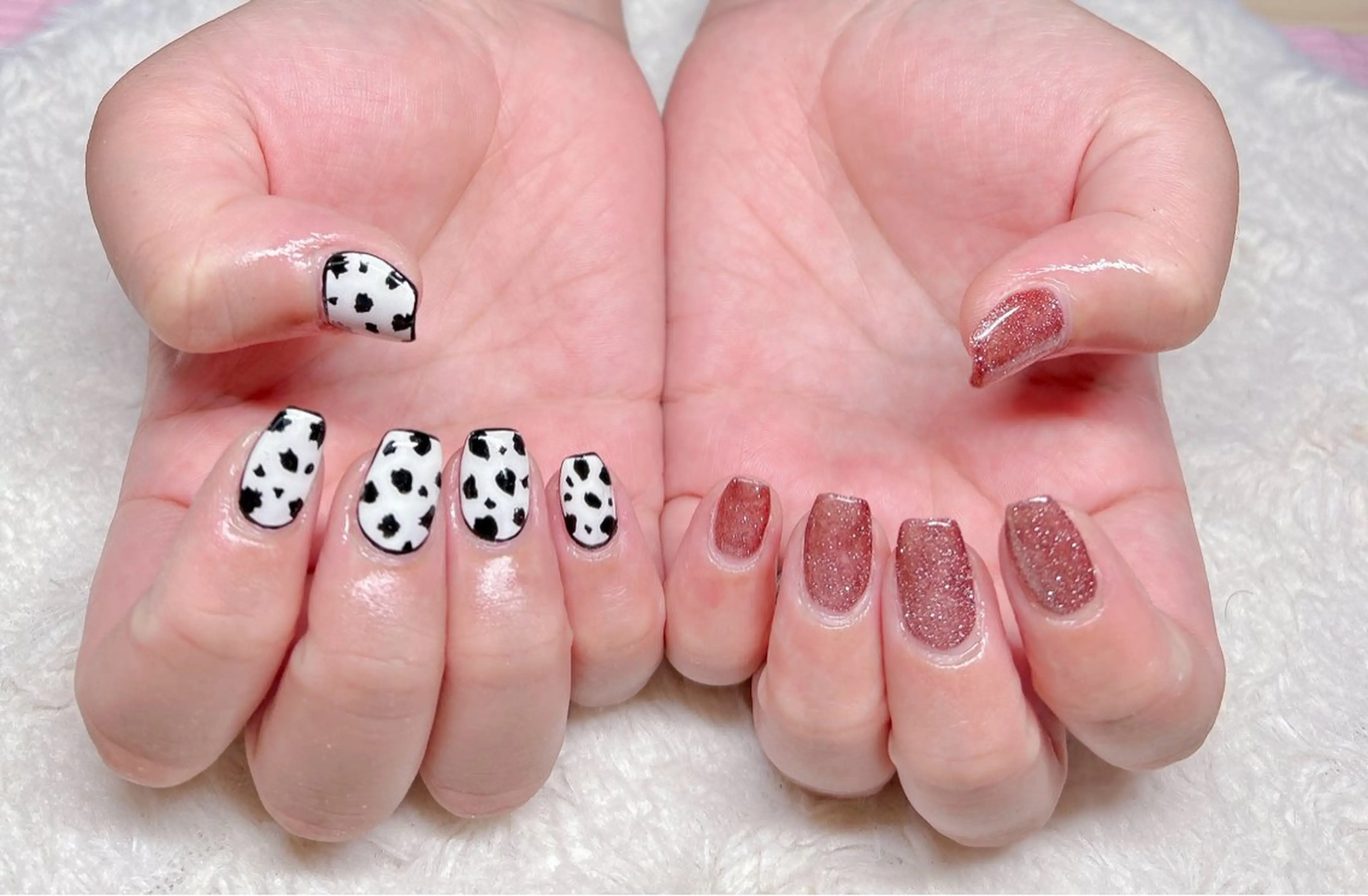 ネイル アニマル柄 マグネットネイル ハンドネイル ハンドケア kaenail 瑞江のネイルデザイン