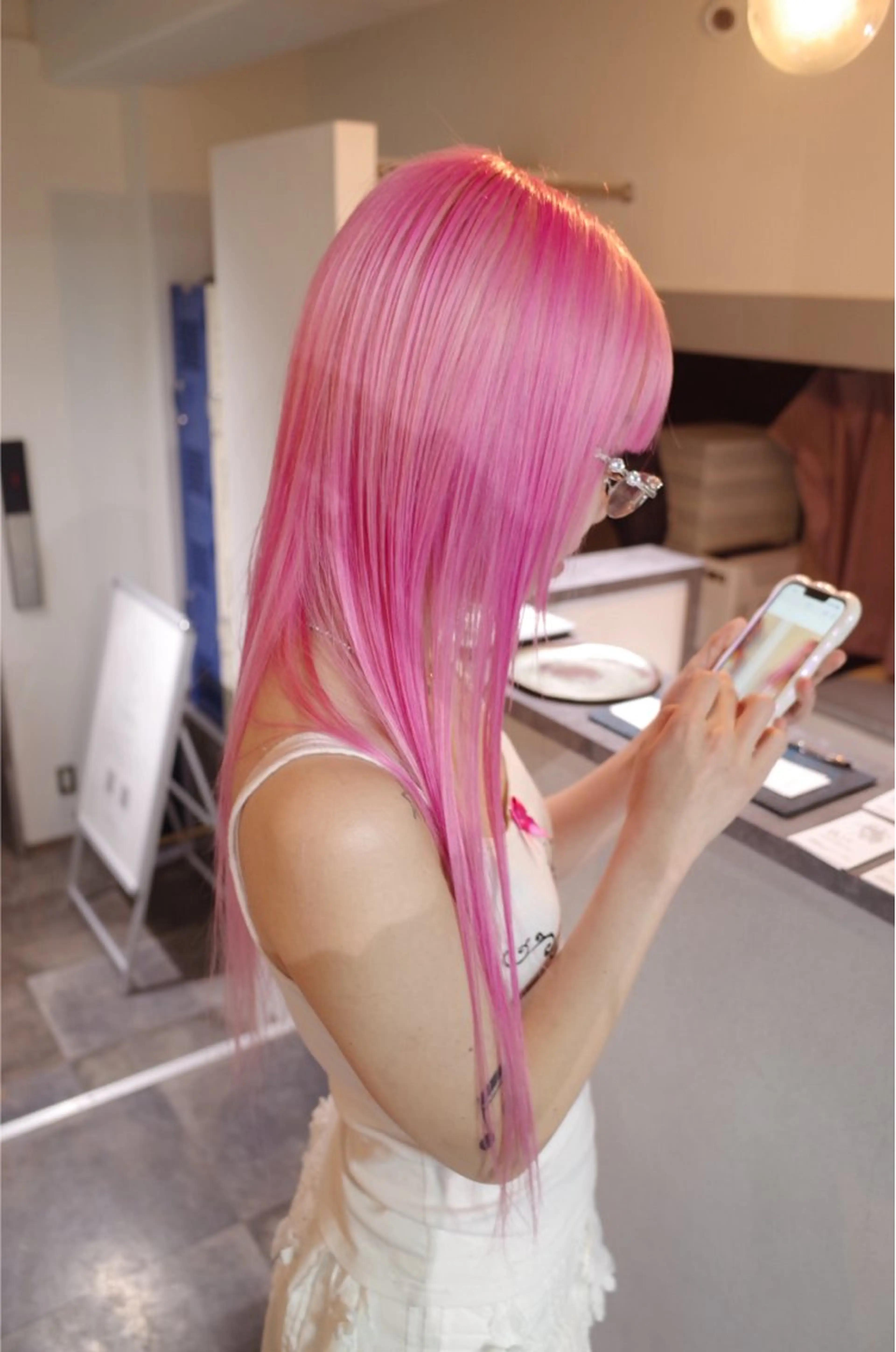 ロング カラー ダブルカラー 髪質改善/ブリーチ EITOのヘアスタイル