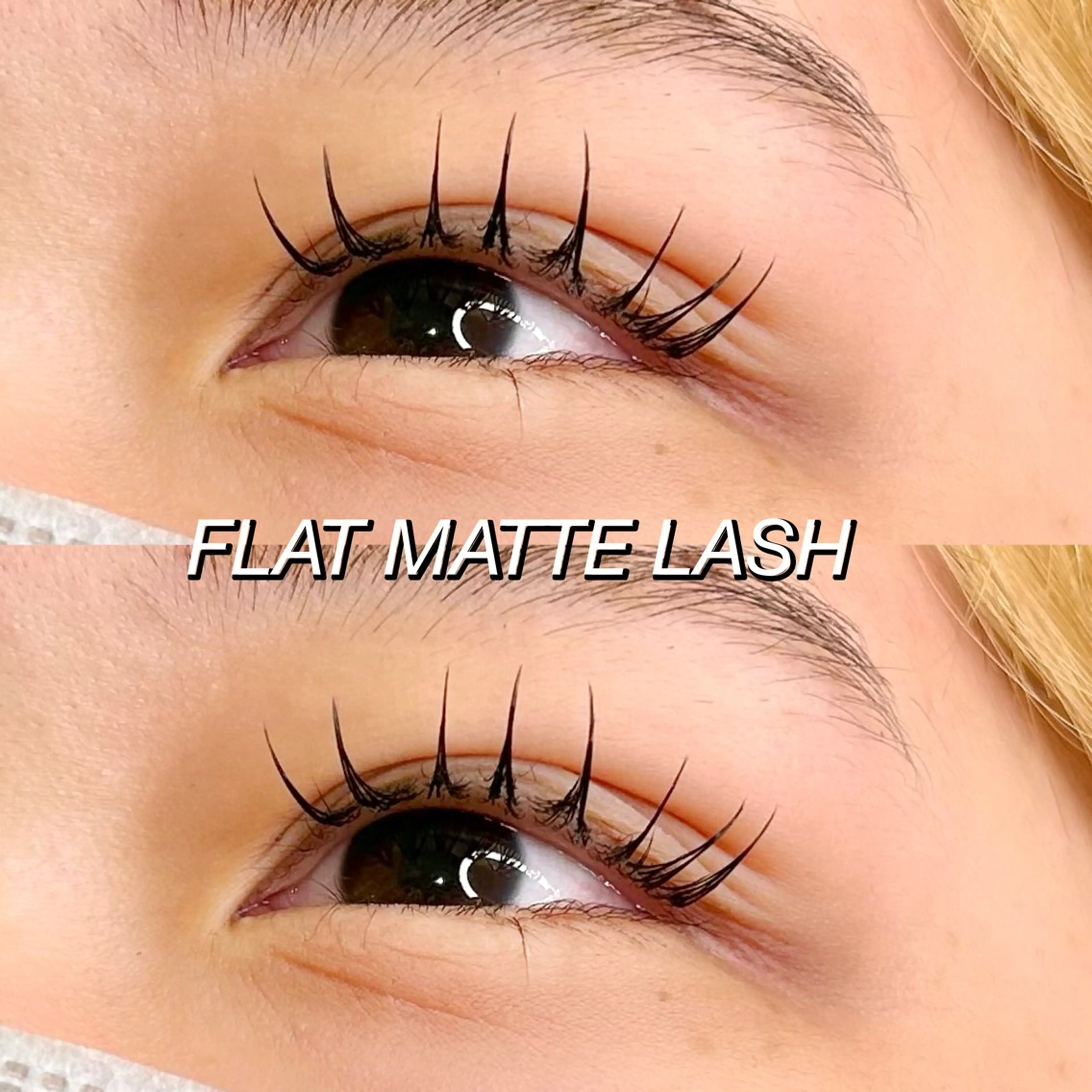 マツエク・マツパ 束感まつ毛 Cカール キュート フラットラッシュ まつパ/マツエク/ 渋谷momokaのマツエク・マツパデザイン