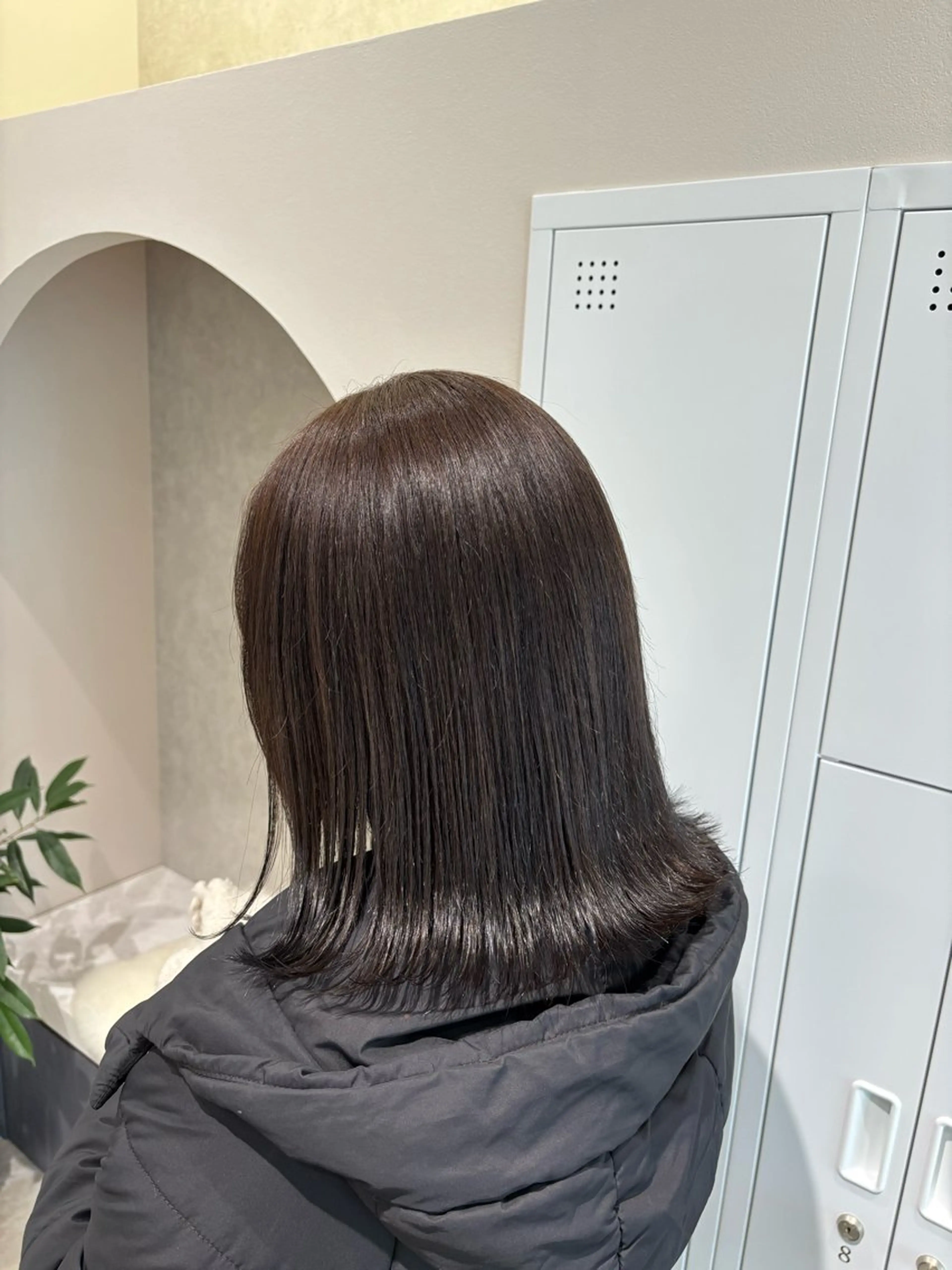 ミディアム カラー アッシュ ヘアカラー 武富 果音のヘアスタイル