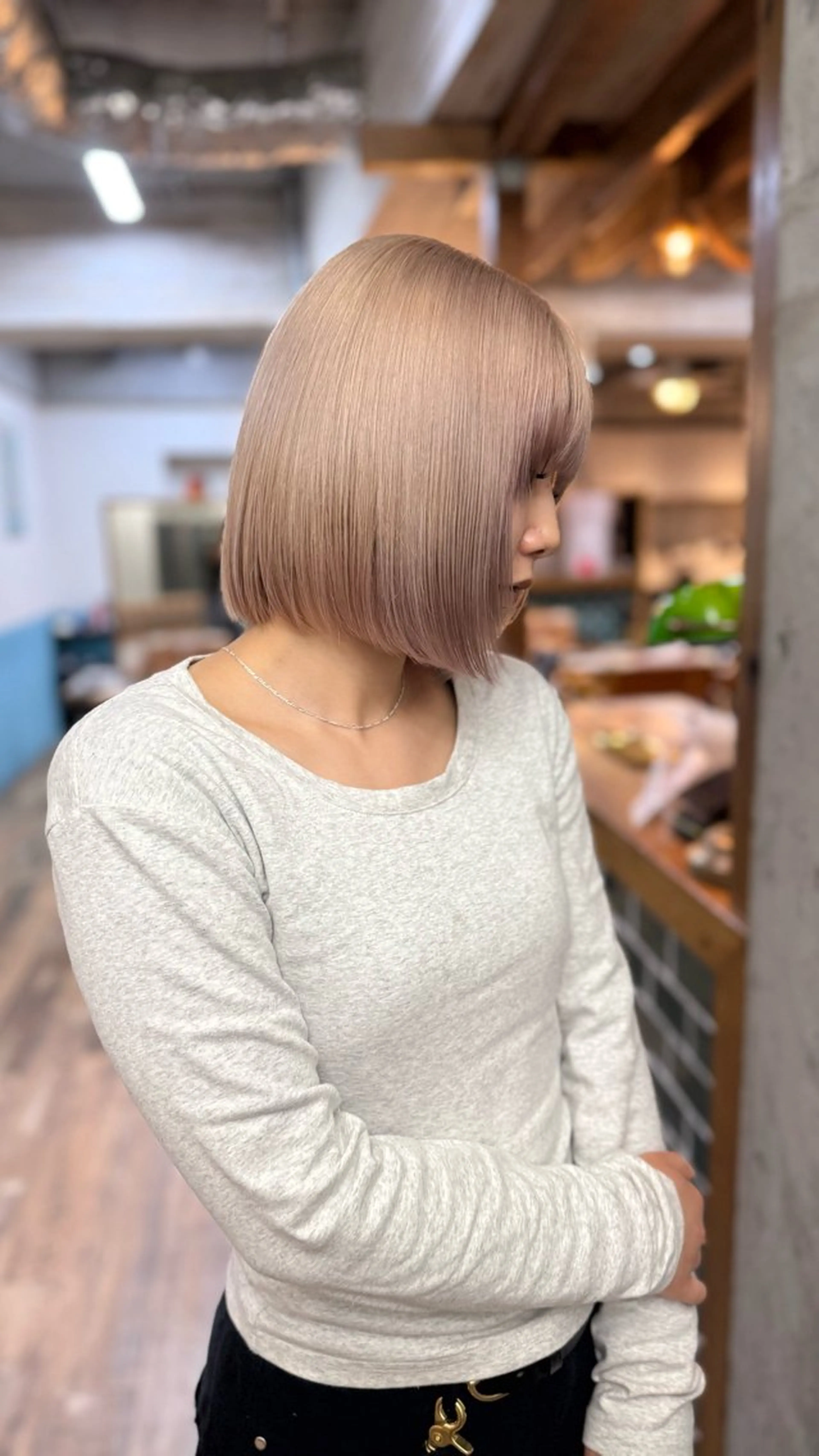ミディアム カラー ヘアアレンジ ヘアカラー 🫧似合わせ／透明感 カラー🫧　ハルヒのヘアスタイル