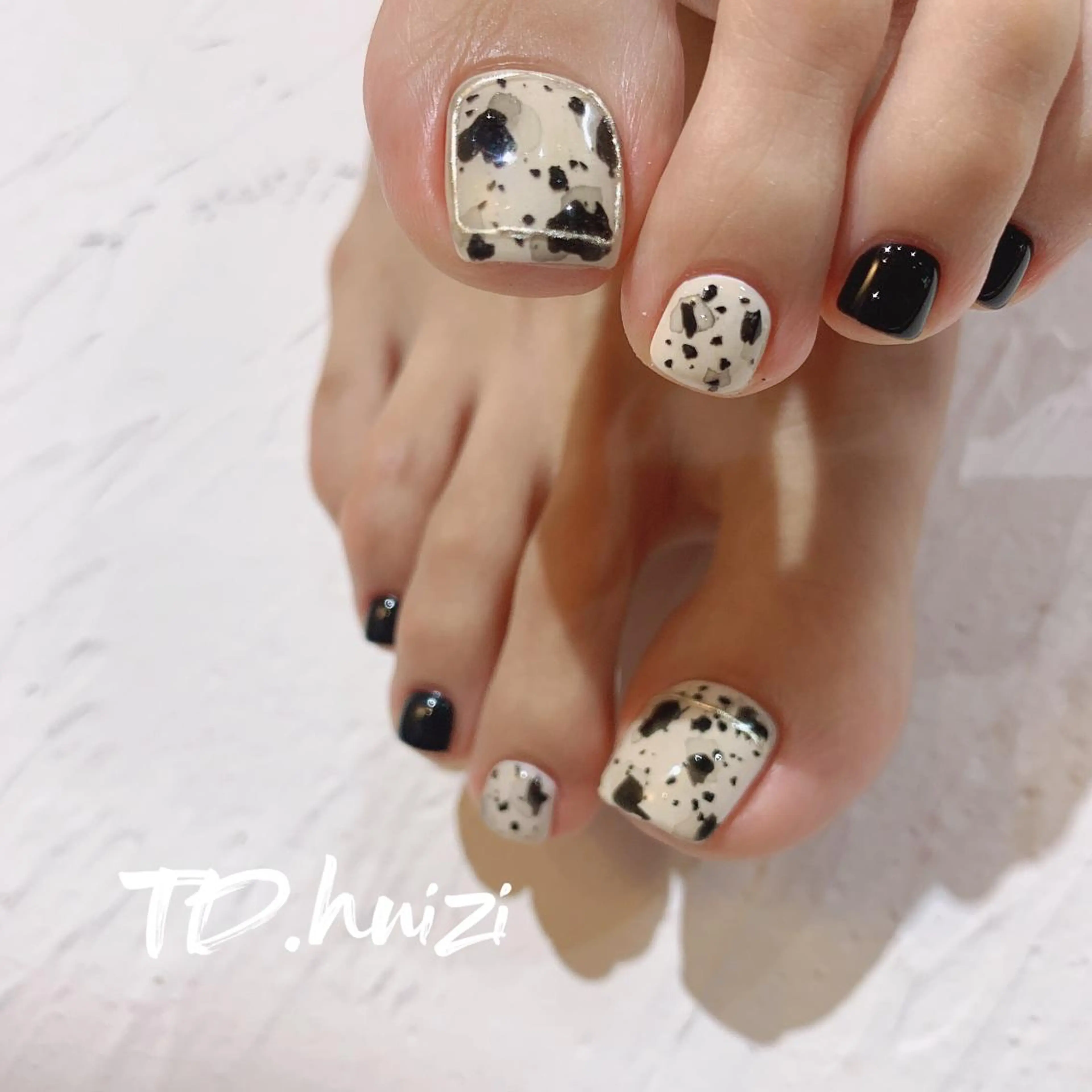 ショート めぐみのネイルサロン スタッフ練習のネイルデザイン