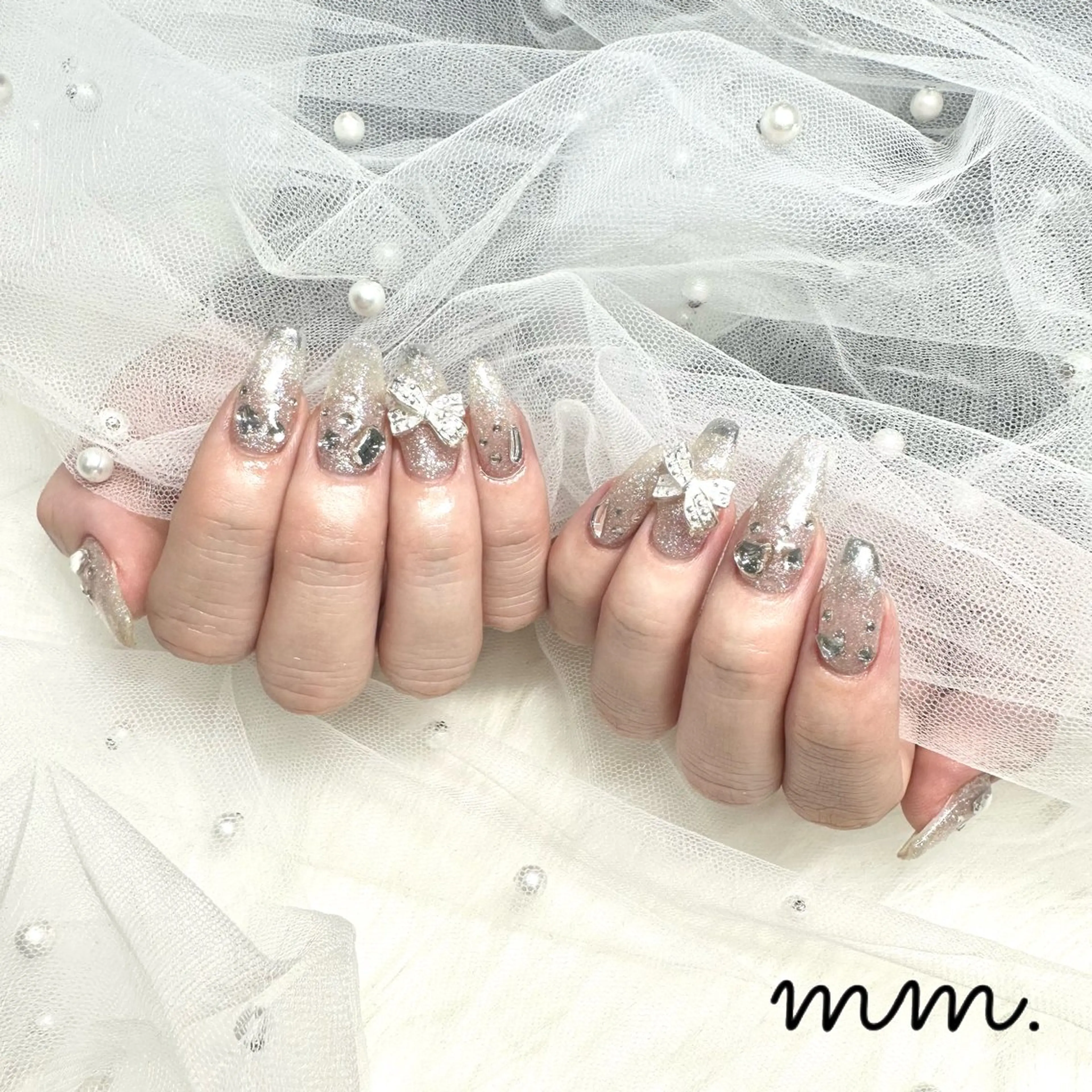 ネイル ハンドネイル 🩷🩵mm.大宮 Riyo🧸🩵🩷のネイルデザイン