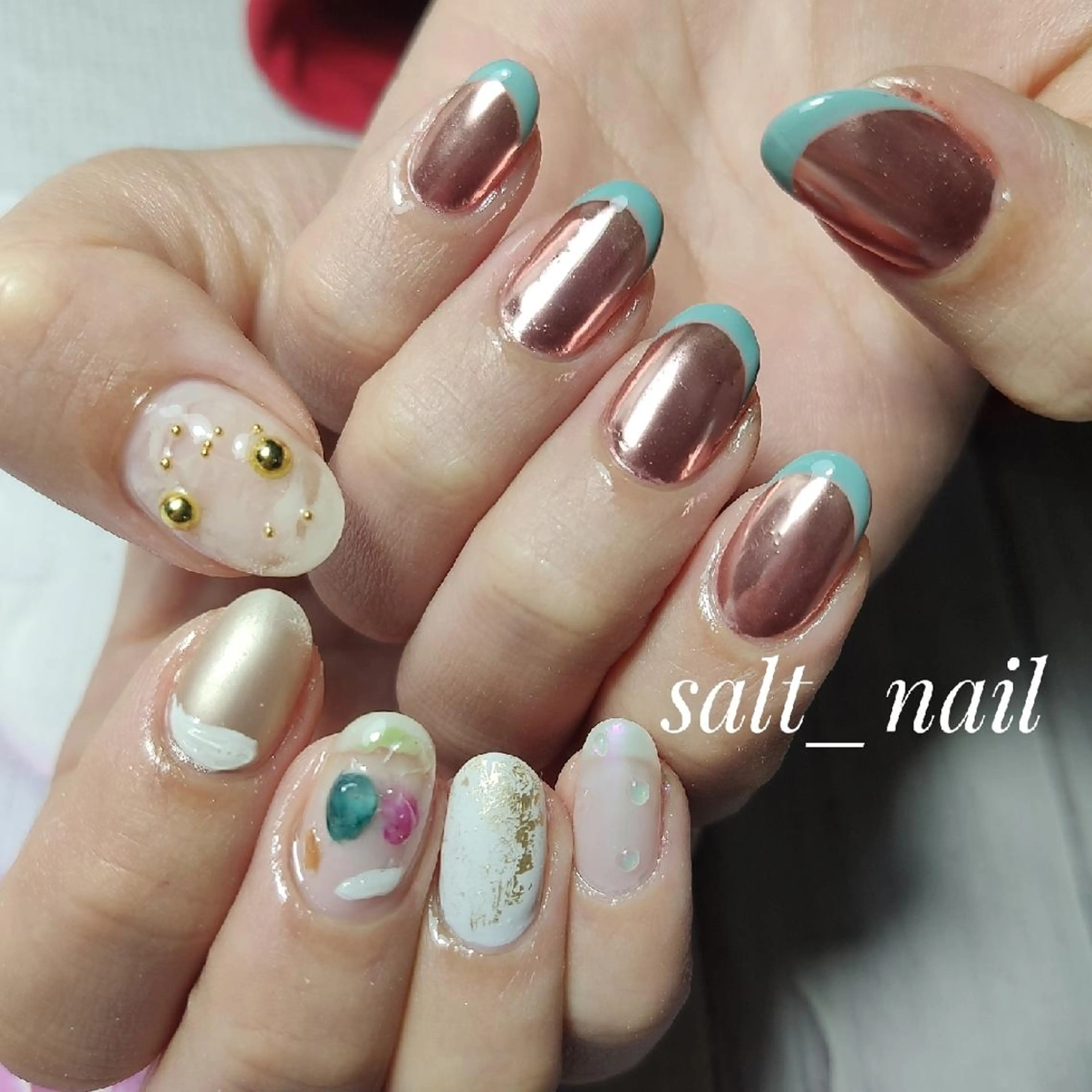 ネイル フレンチネイル ニュアンスネイル ハンドネイル 個人サロン saltnailのネイルデザイン