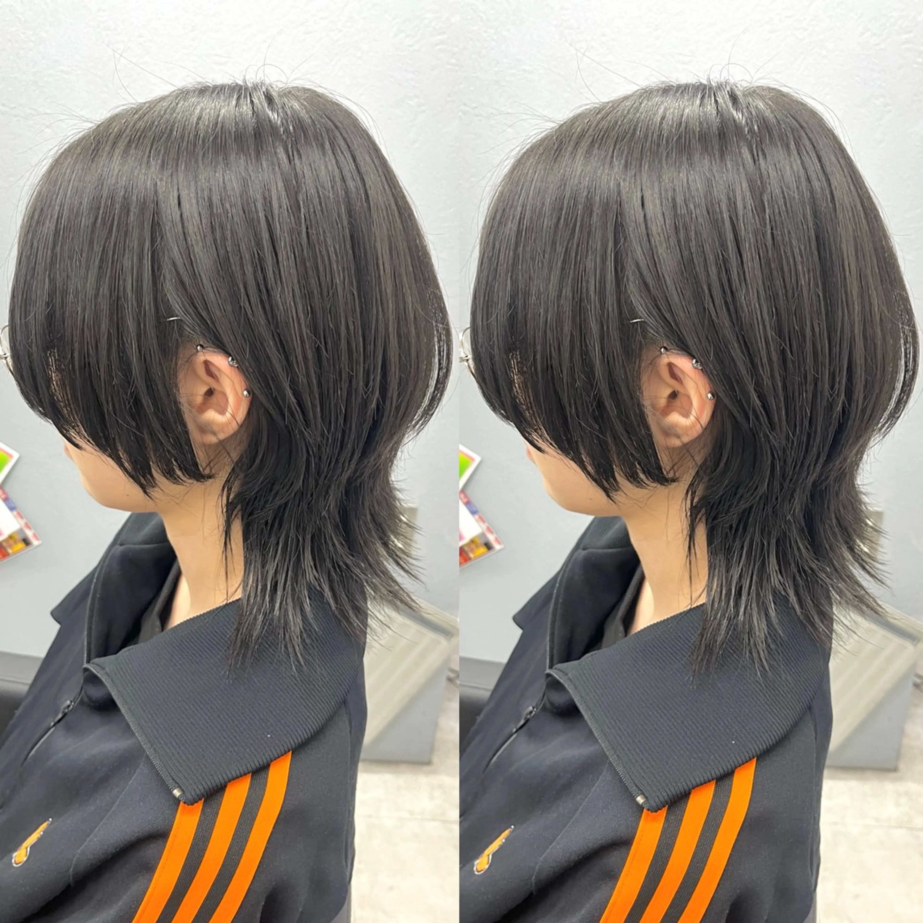 ミディアム カット トリートメント 透明感カラー🪿🤍 顔まわりカットのヘアスタイル