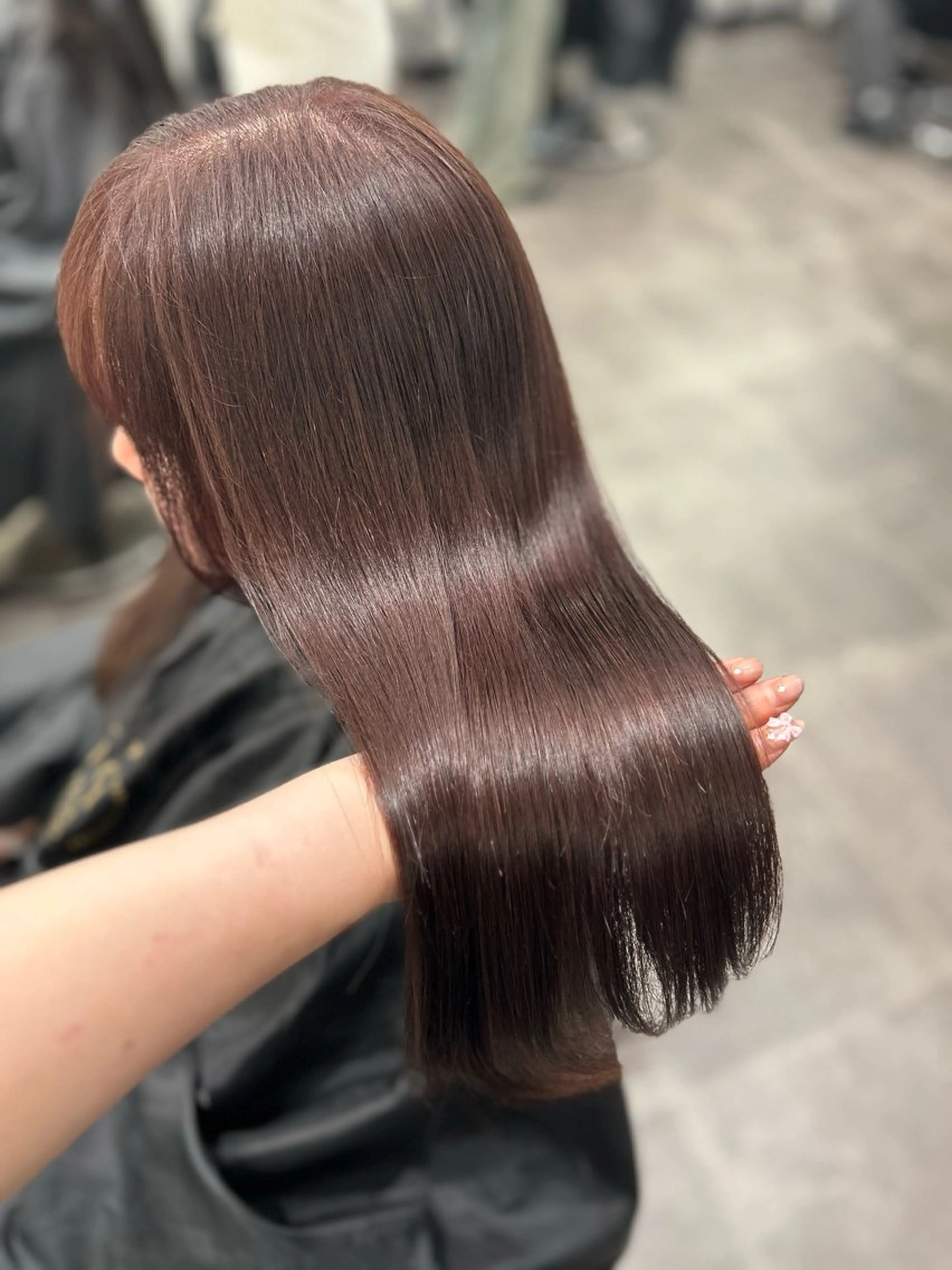 ロング カラー ヘアアレンジ トリートメント ヘッドスパ ヘアセット 💎韓国/ レイヤー カット/ 暖色🫧のヘアスタイル