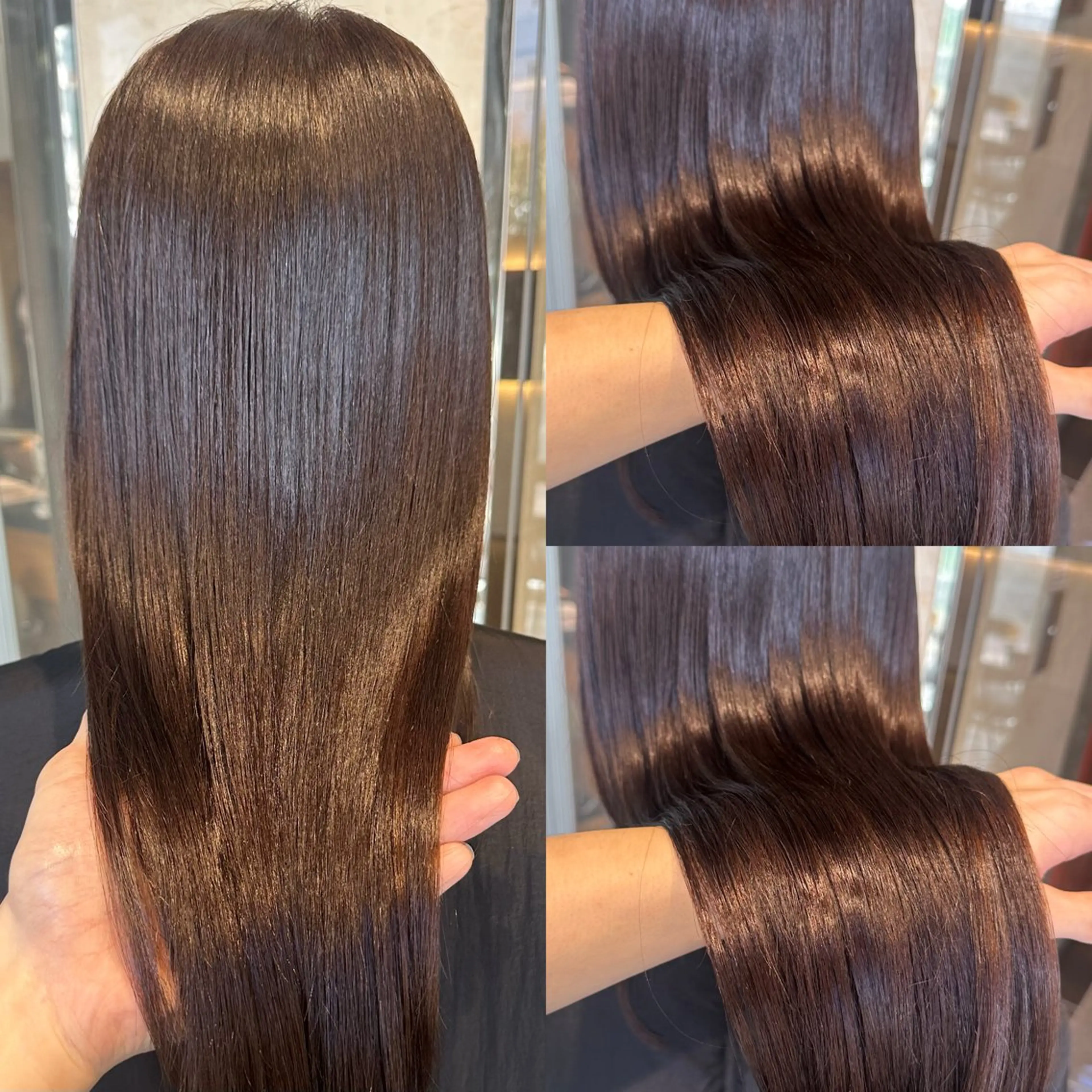 ロング カラー ブラウンカラー グレージュ オレンジ 和田 直也のヘアスタイル