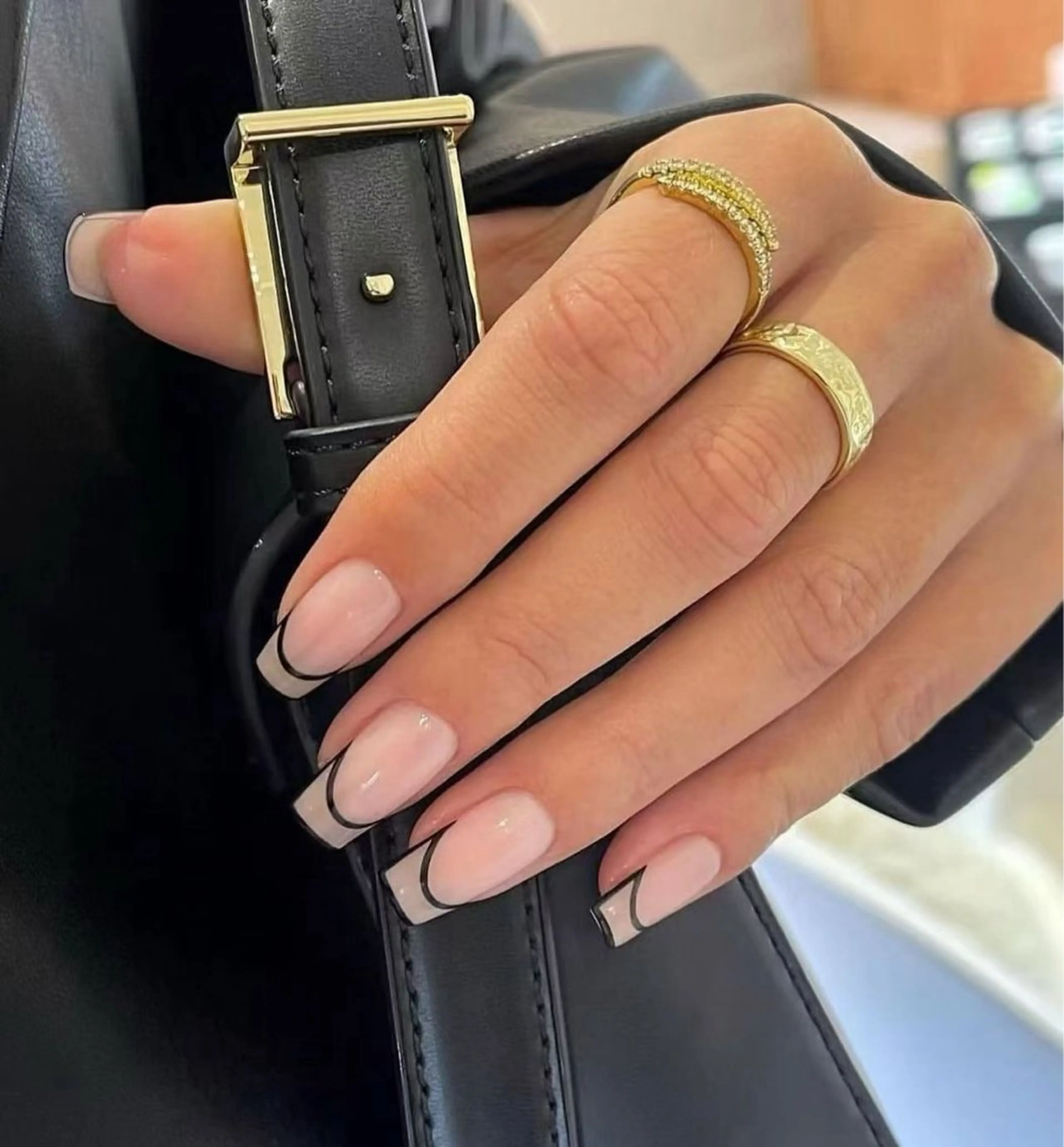 ネイル フラワーネイル フレンチネイル ジェルネイル ガラスフレンチ ハート ハンドネイル BabyYouMi nailのネイルデザイン