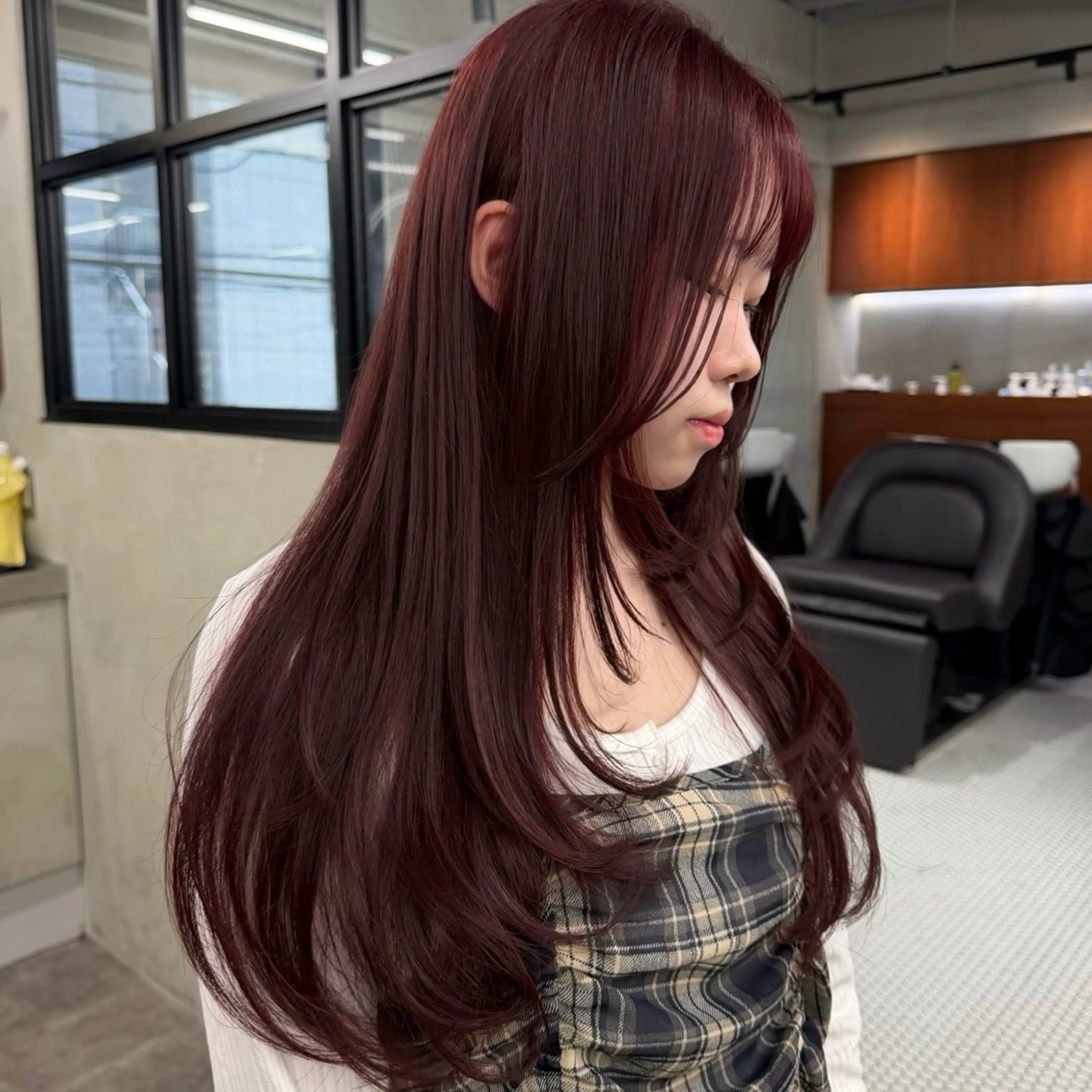 ロング カラー カット ヘアカラー トリートメント 🍒暖色カラー🍒 渋谷/YUUのヘアスタイル
