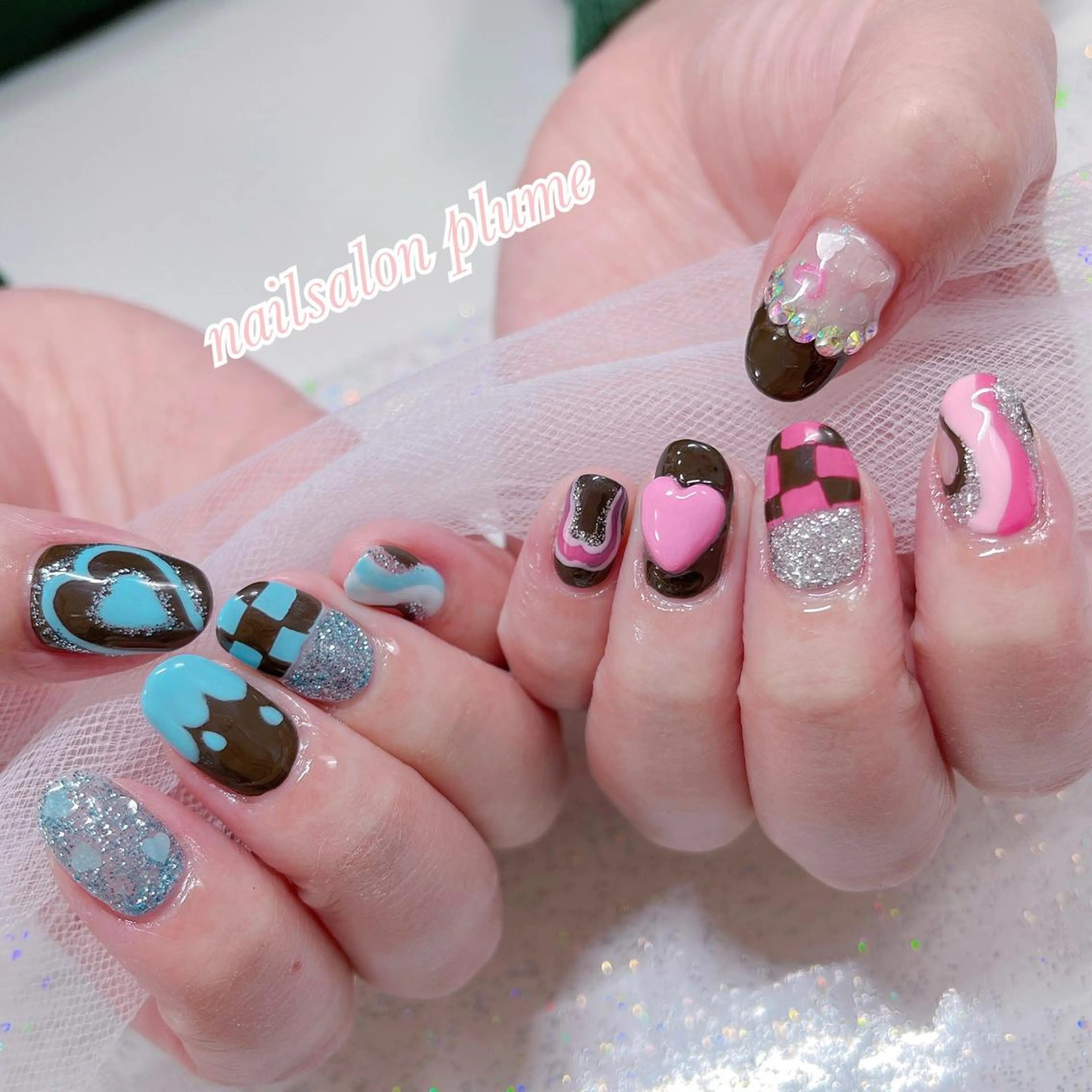 ネイル ハンドネイル plume nail ☆韓国ネイルのネイルデザイン