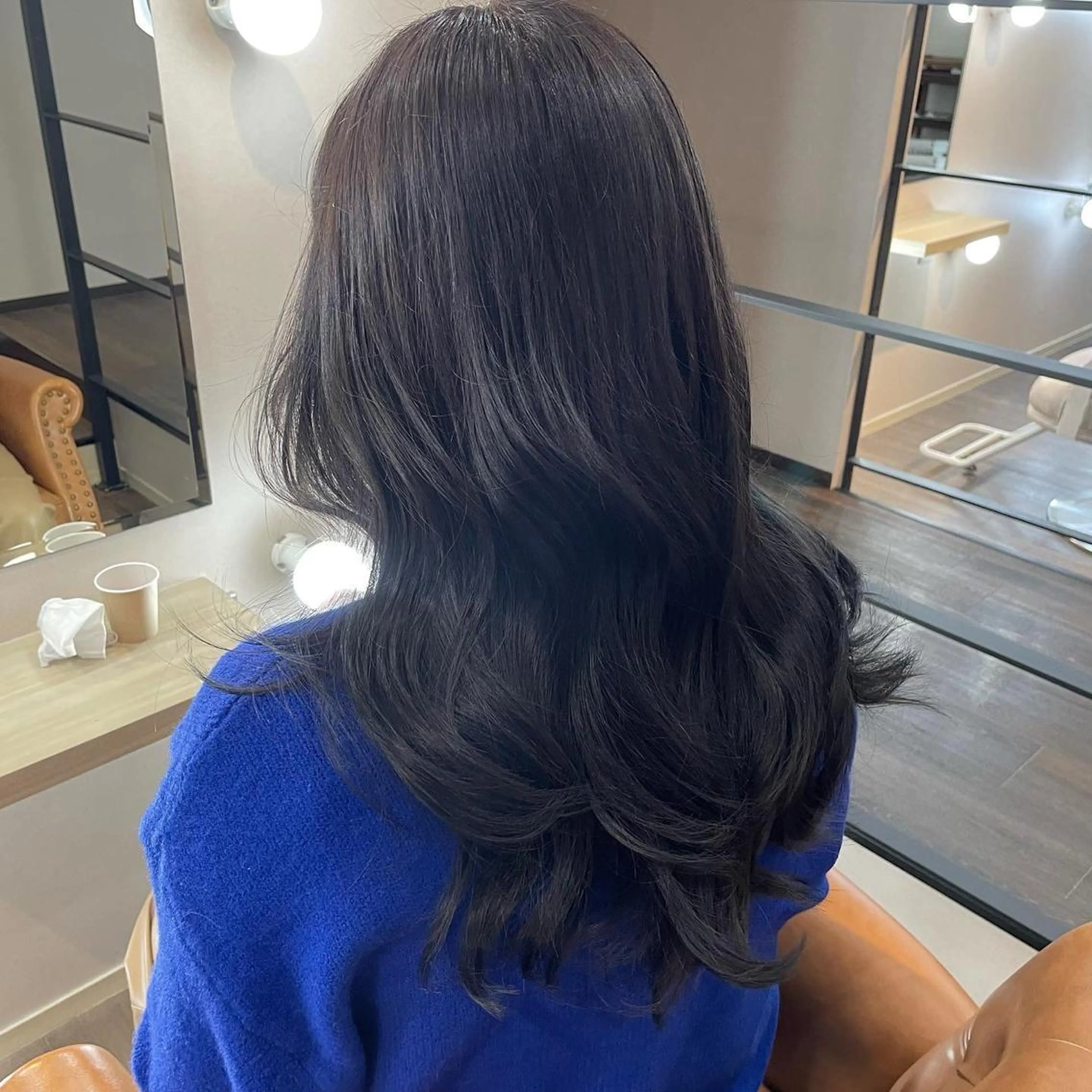 ロング 韓国風ヘア レイヤーカット 安原 亜弥🕊🕊のマツエク・マツパデザイン