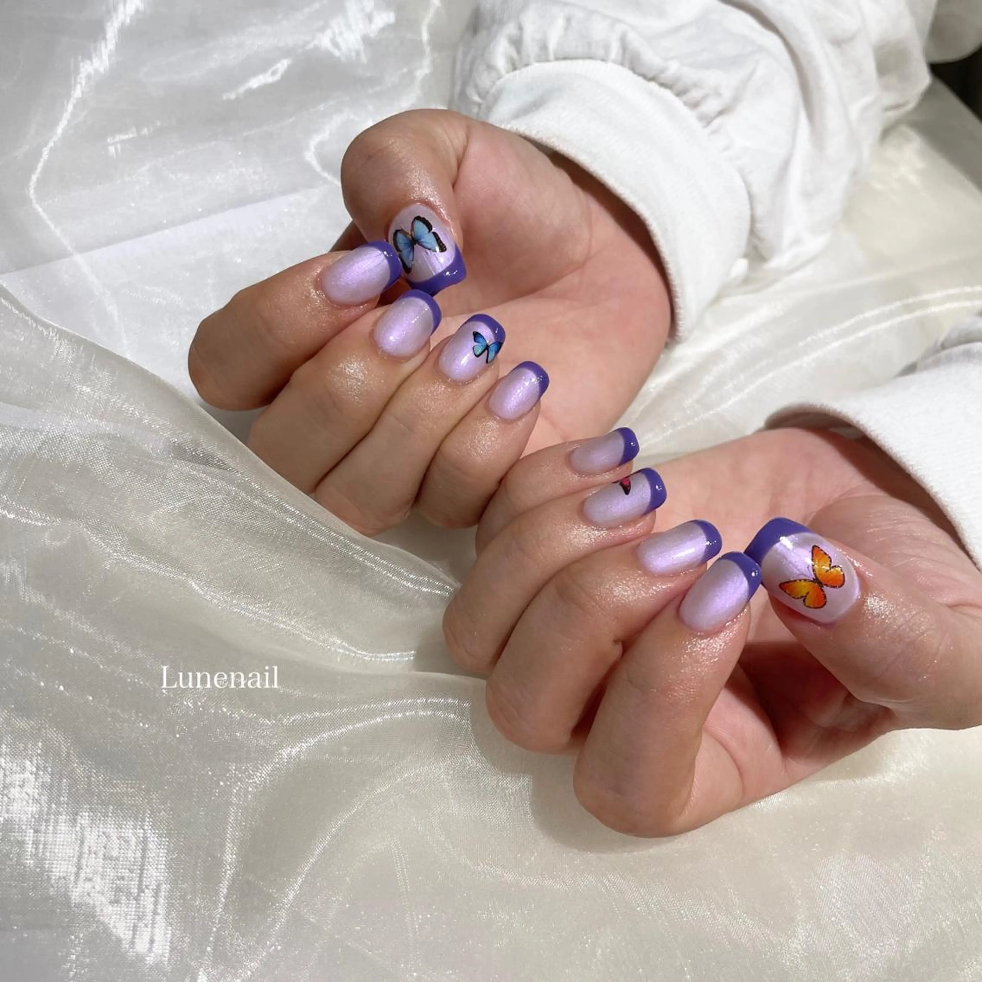ミディアム ハンドネイル Lune nailのネイルデザイン