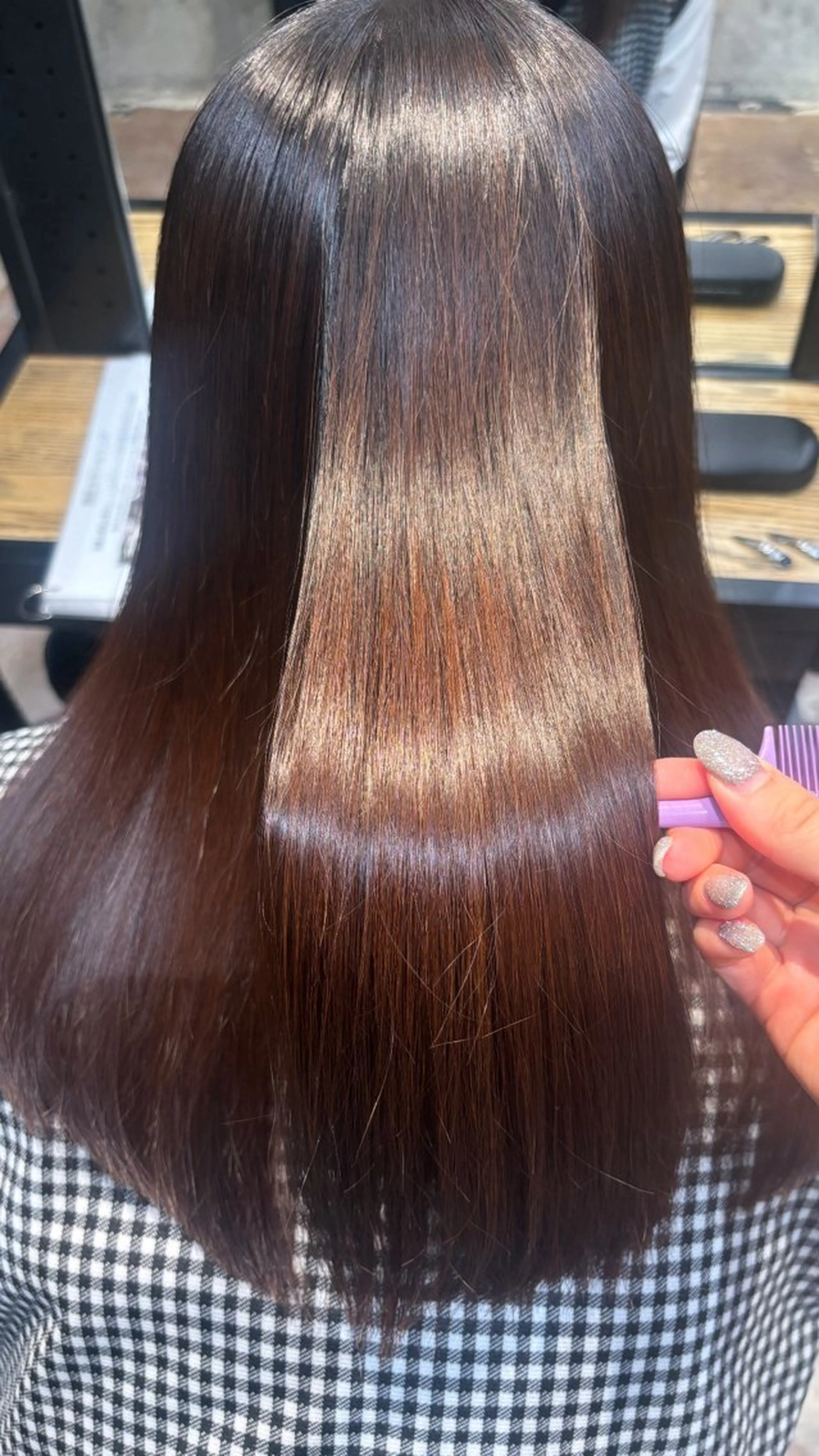 ⭐️ご新規様限定⭐️弱酸性縮毛矯正➕髪質改善トリートメントの写真
