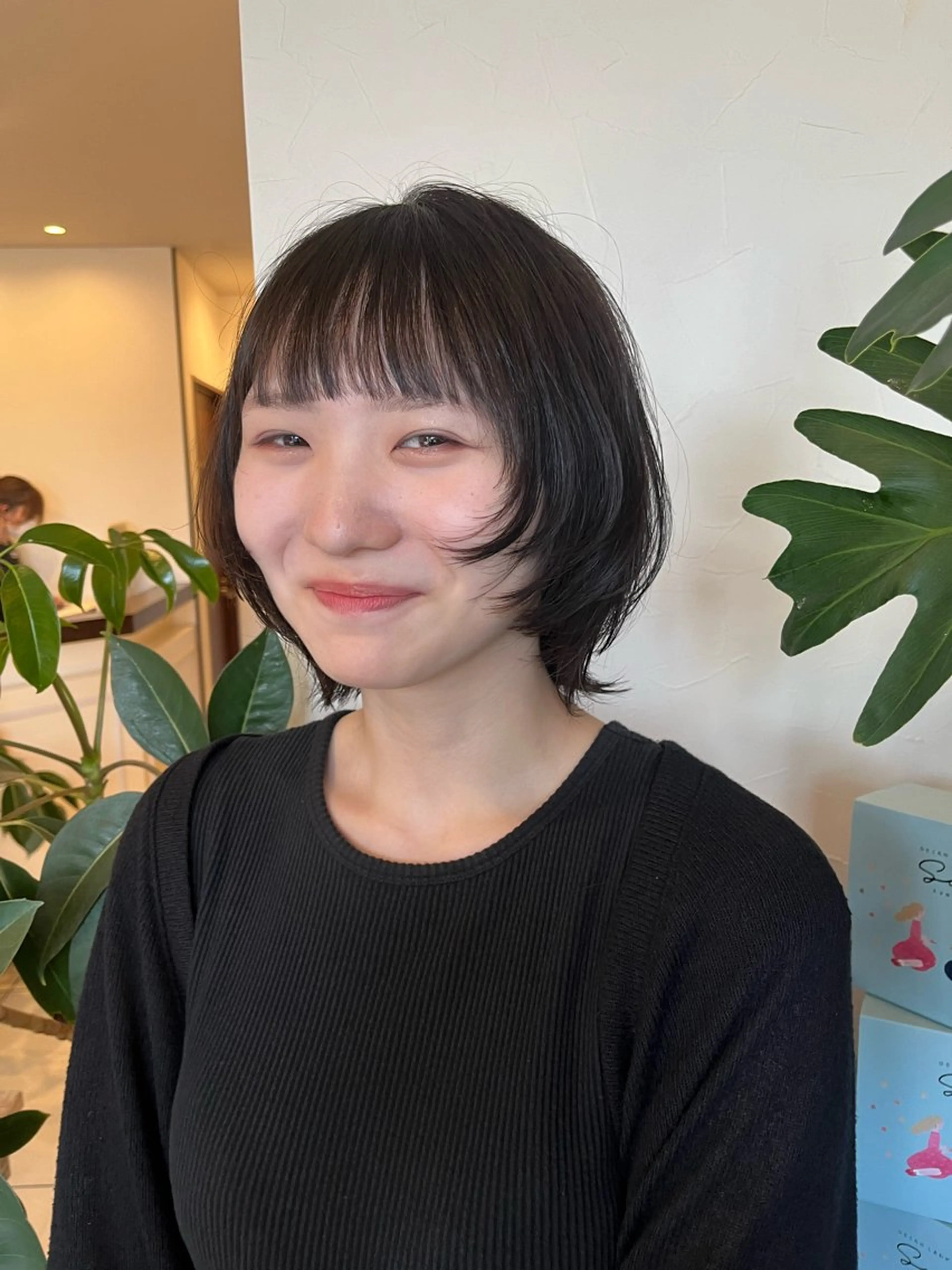 ショート 柔らかい艶暖色 レイヤー🫧姫汝のヘアスタイル