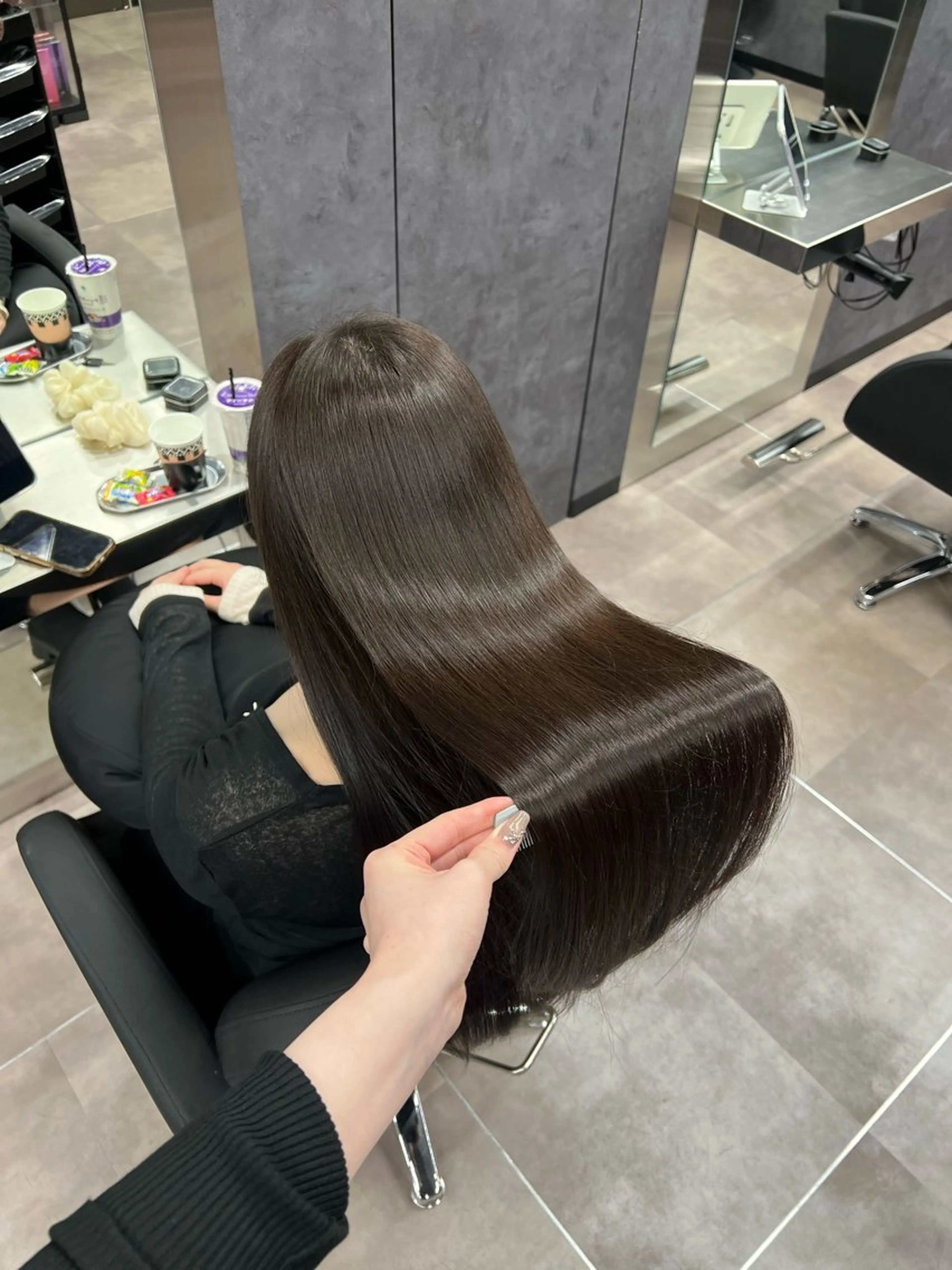 ロング カット ヘアカラー トリートメント 🩶髪質改善/新宿 /saaya🩶のヘアスタイル