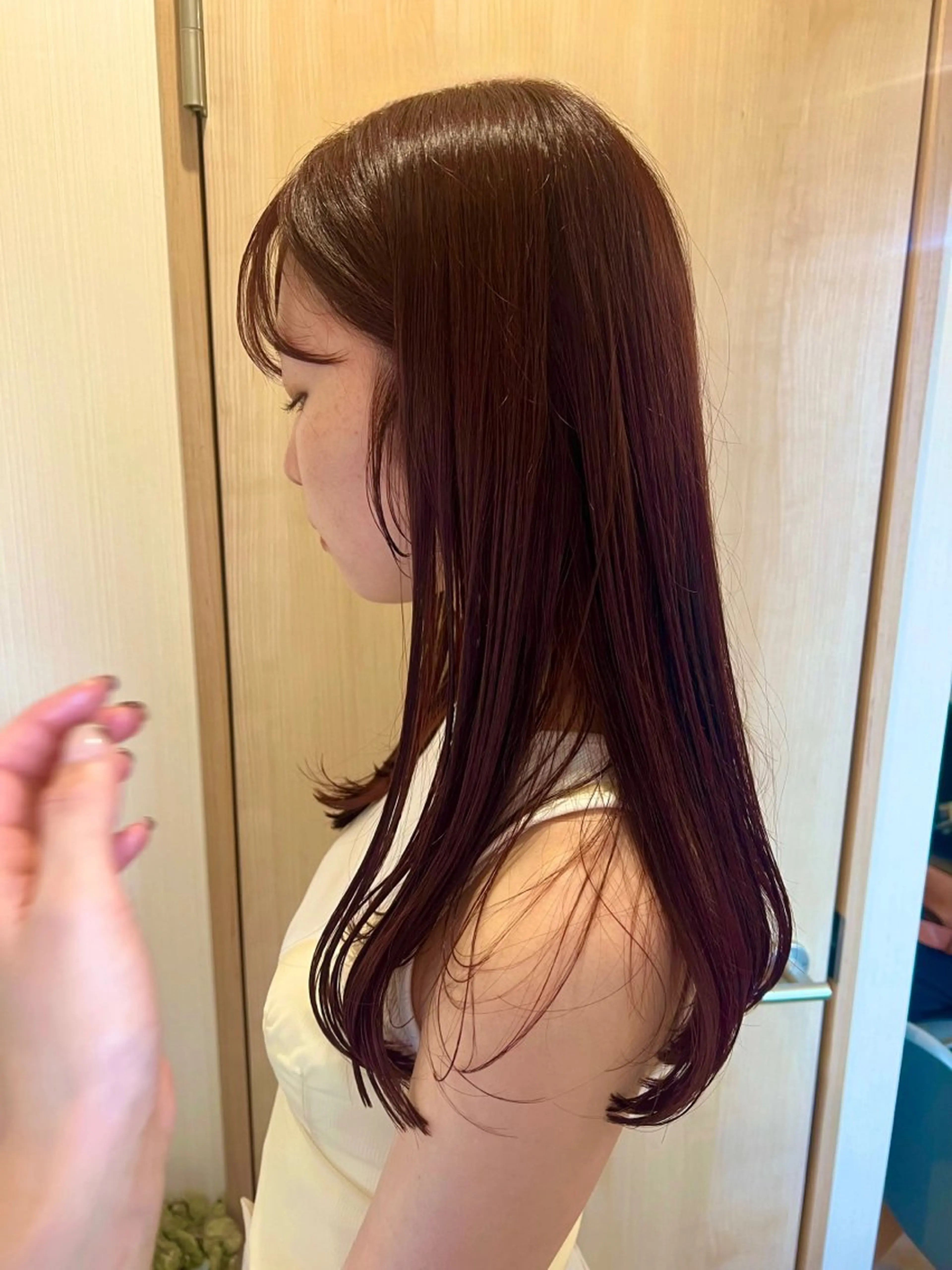 セミロング カラー カット ヘアカラー トリートメント トレンドと似合わせ/ マンツーマン/西上楓のヘアスタイル