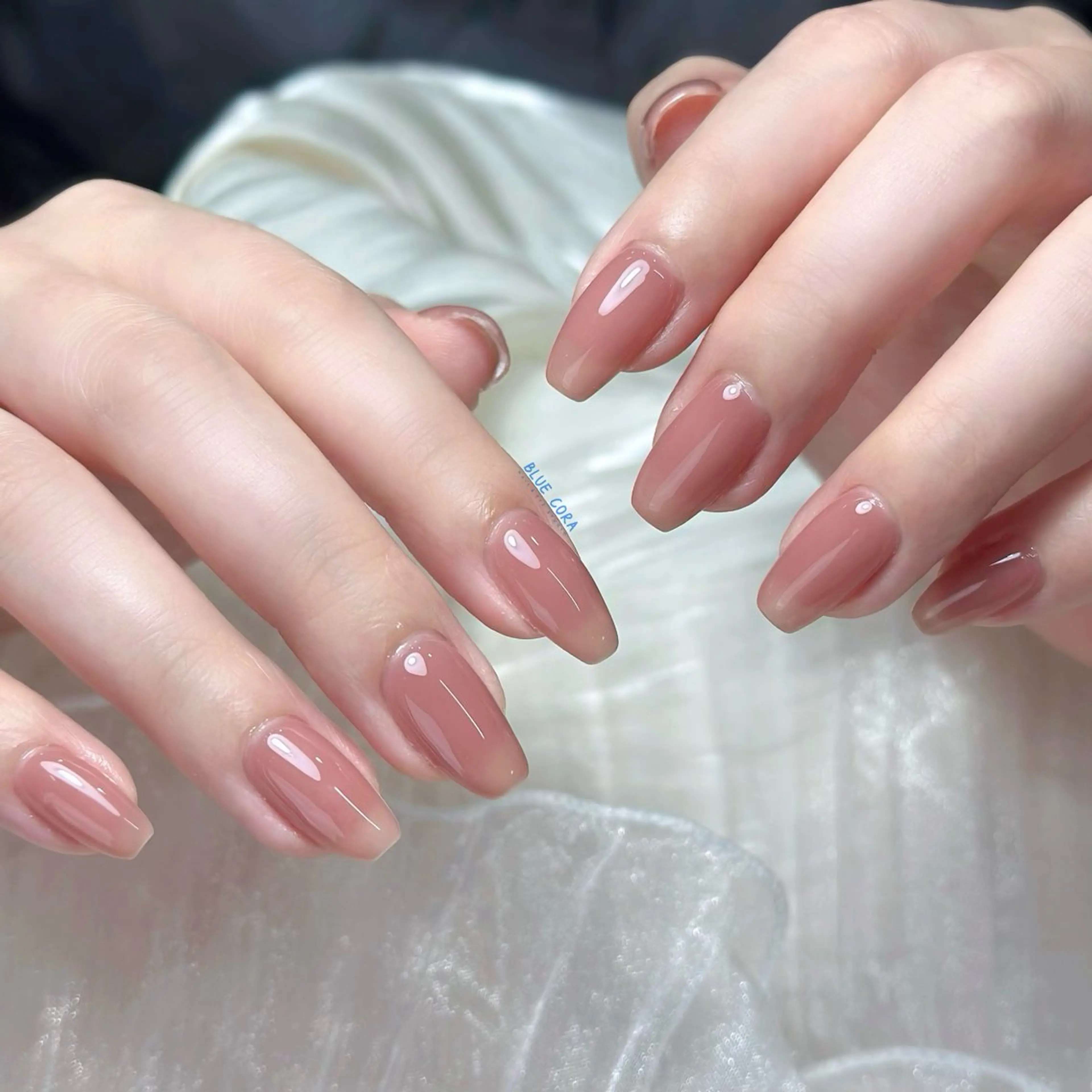 ネイル クリアネイル ハンドネイル ハンドケア BLUE CORAのネイルデザイン