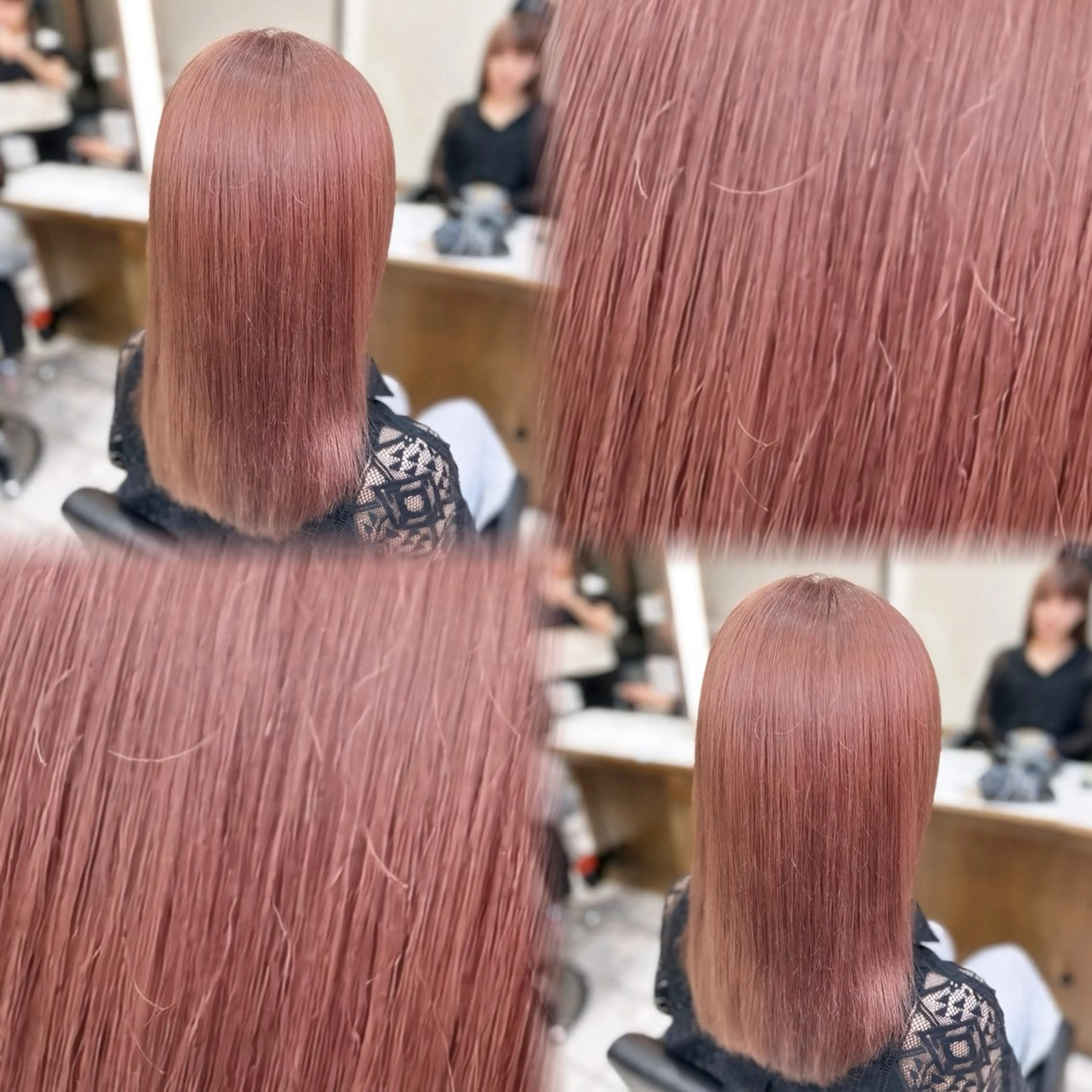 ミディアム カラー ヘアカラー トリートメント 透明感カラー×レイヤ ー🧊横田 冴のヘアスタイル