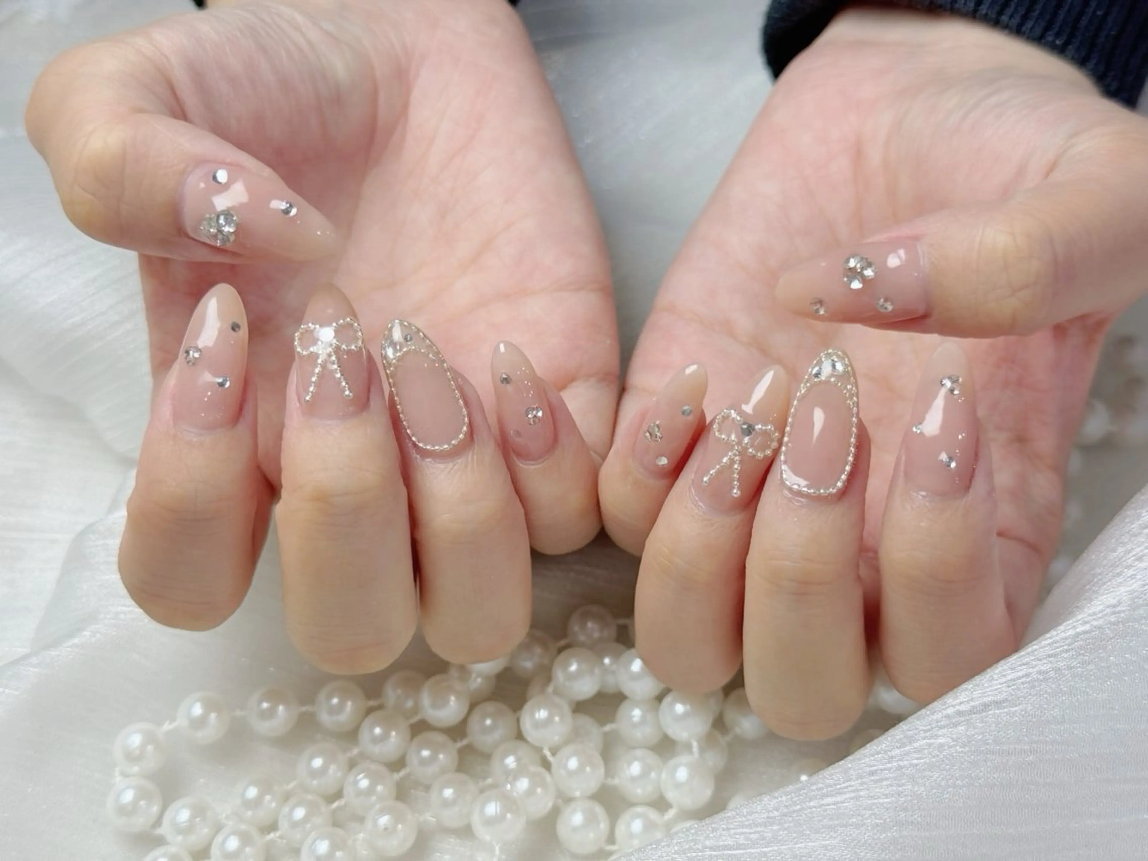 ネイル アートネイル フットネイル ジェルネイル ハート マグネットネイル babarla Nailのネイルデザイン