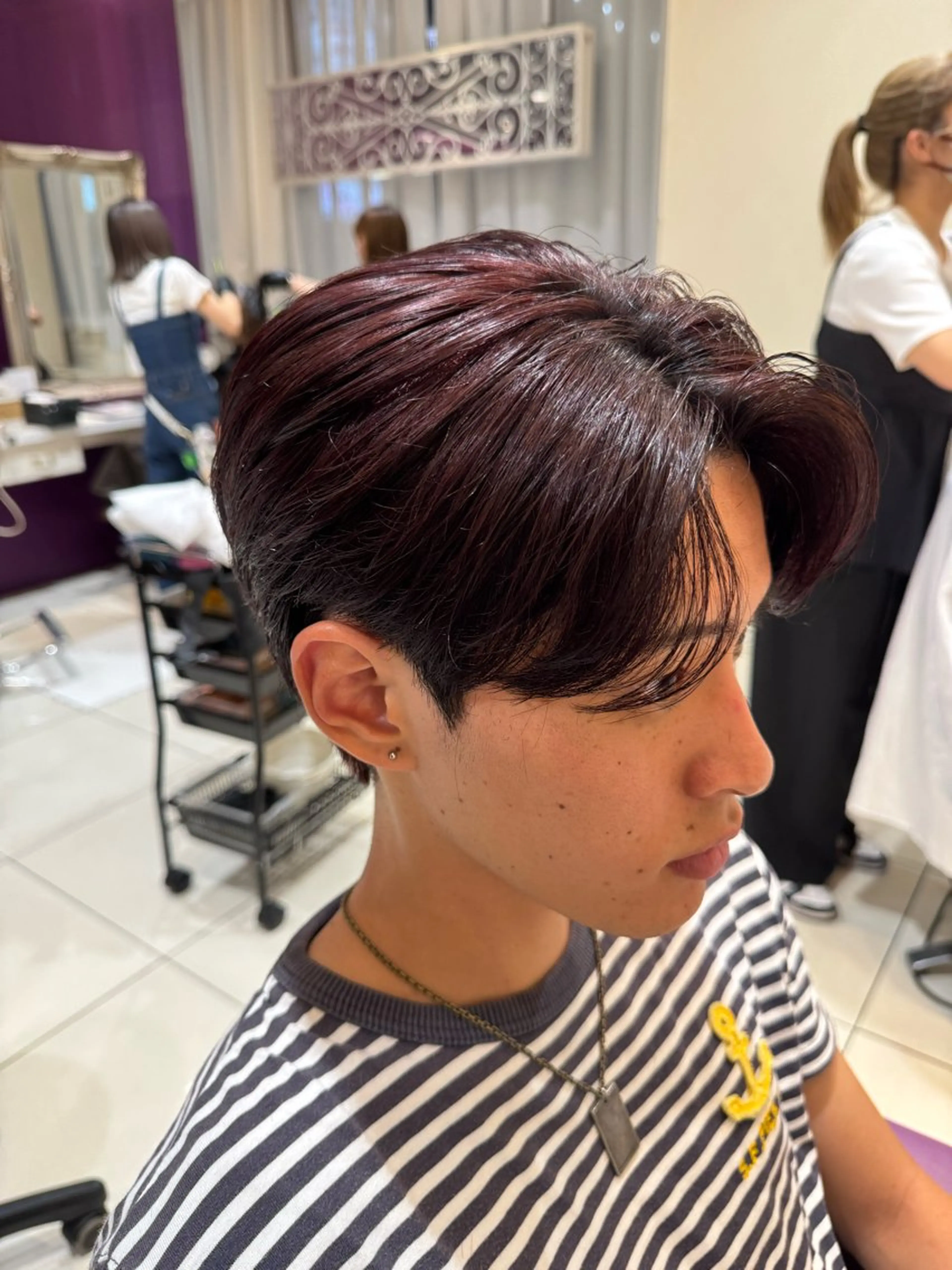 カラー パーマ メンズ パーマ 河合 澪のヘアスタイル