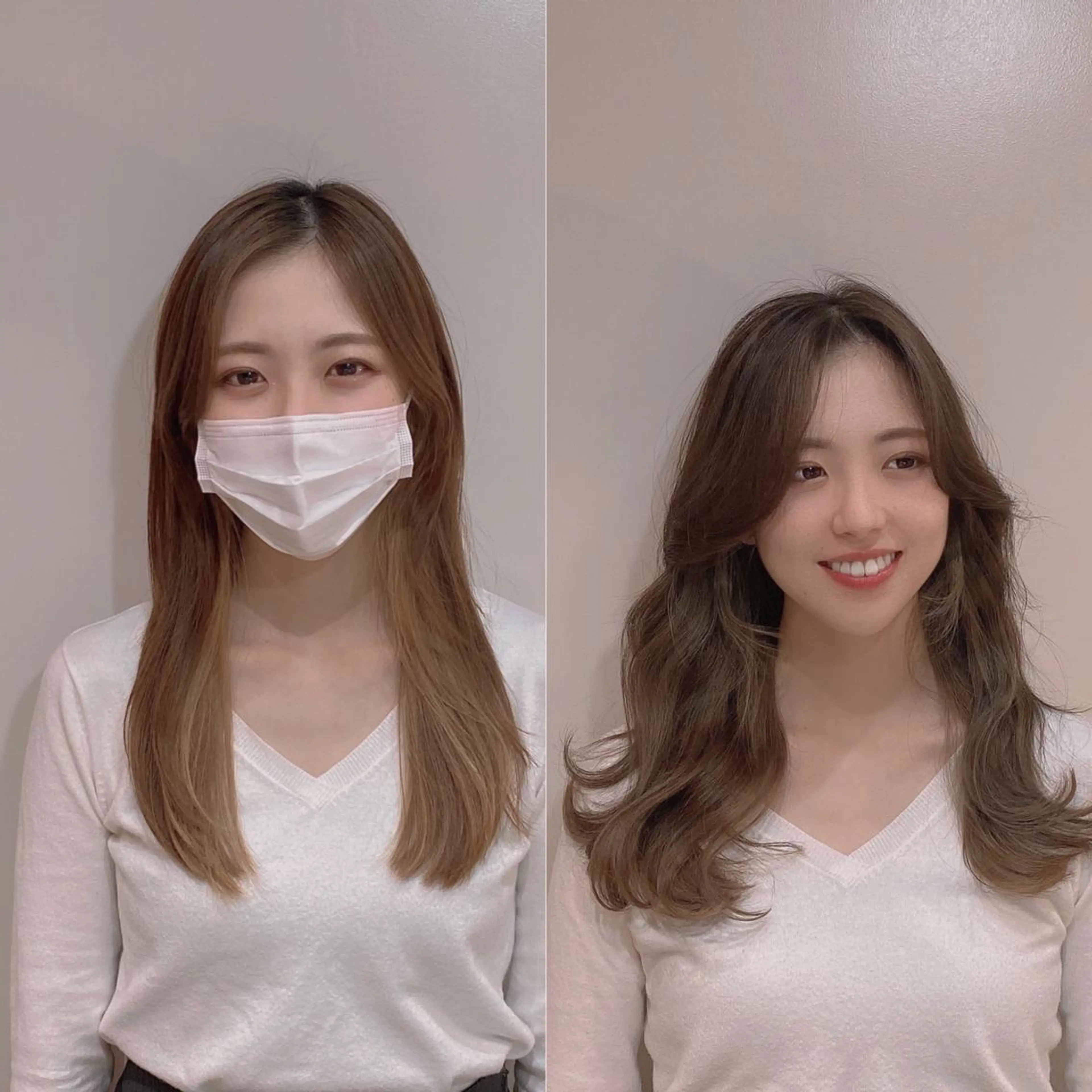 セミロング カット ヘアカラー トリートメント パーソナルカラー lapiax阿部のヘアスタイル